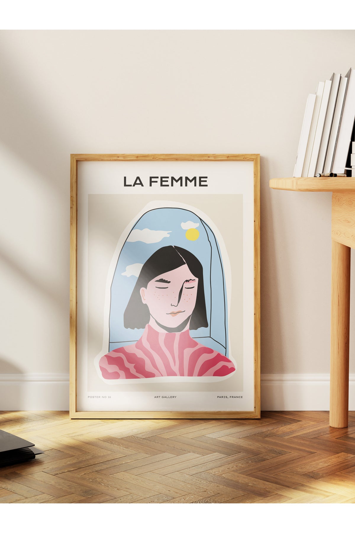 Estetik Duvar Posteri - Estetik Çizim Çerçevesiz Poster - Yatak Odası, Salon, Mutfak Duvar Dekoru