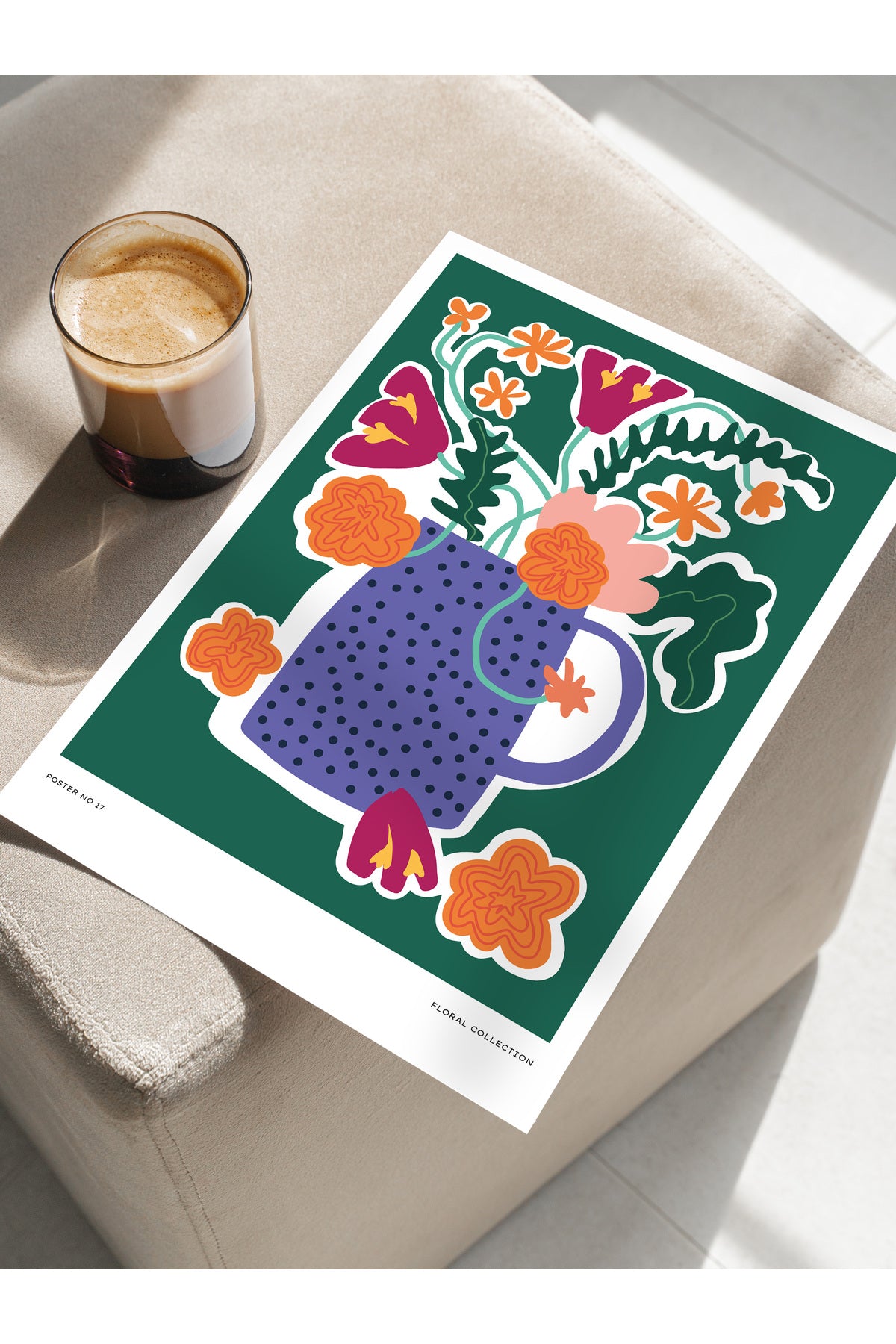 Estetik Duvar Posteri - Estetik Çizim Çerçevesiz Poster - Yatak Odası, Salon, Mutfak Duvar Dekoru