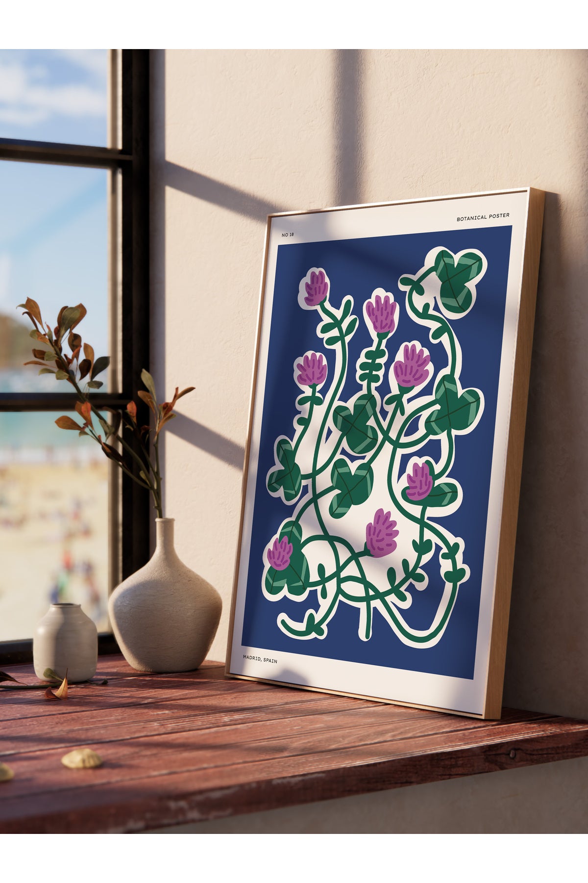Estetik Duvar Posteri - Estetik Çizim Çerçevesiz Poster - Yatak Odası, Salon, Mutfak Duvar Dekoru