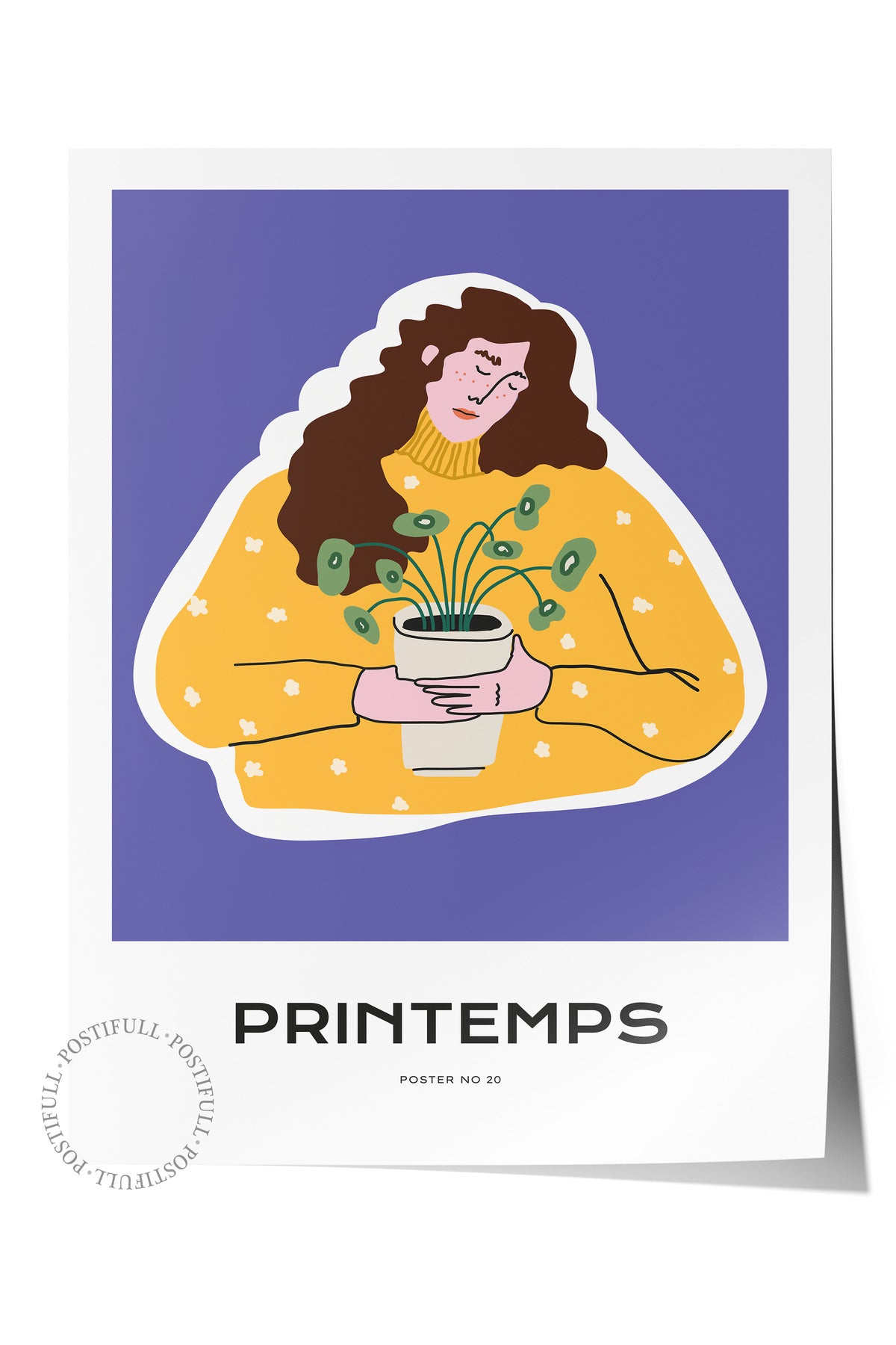 Estetik Duvar Posteri - Estetik Çizim Çerçevesiz Poster - Yatak Odası, Salon, Mutfak Duvar Dekoru