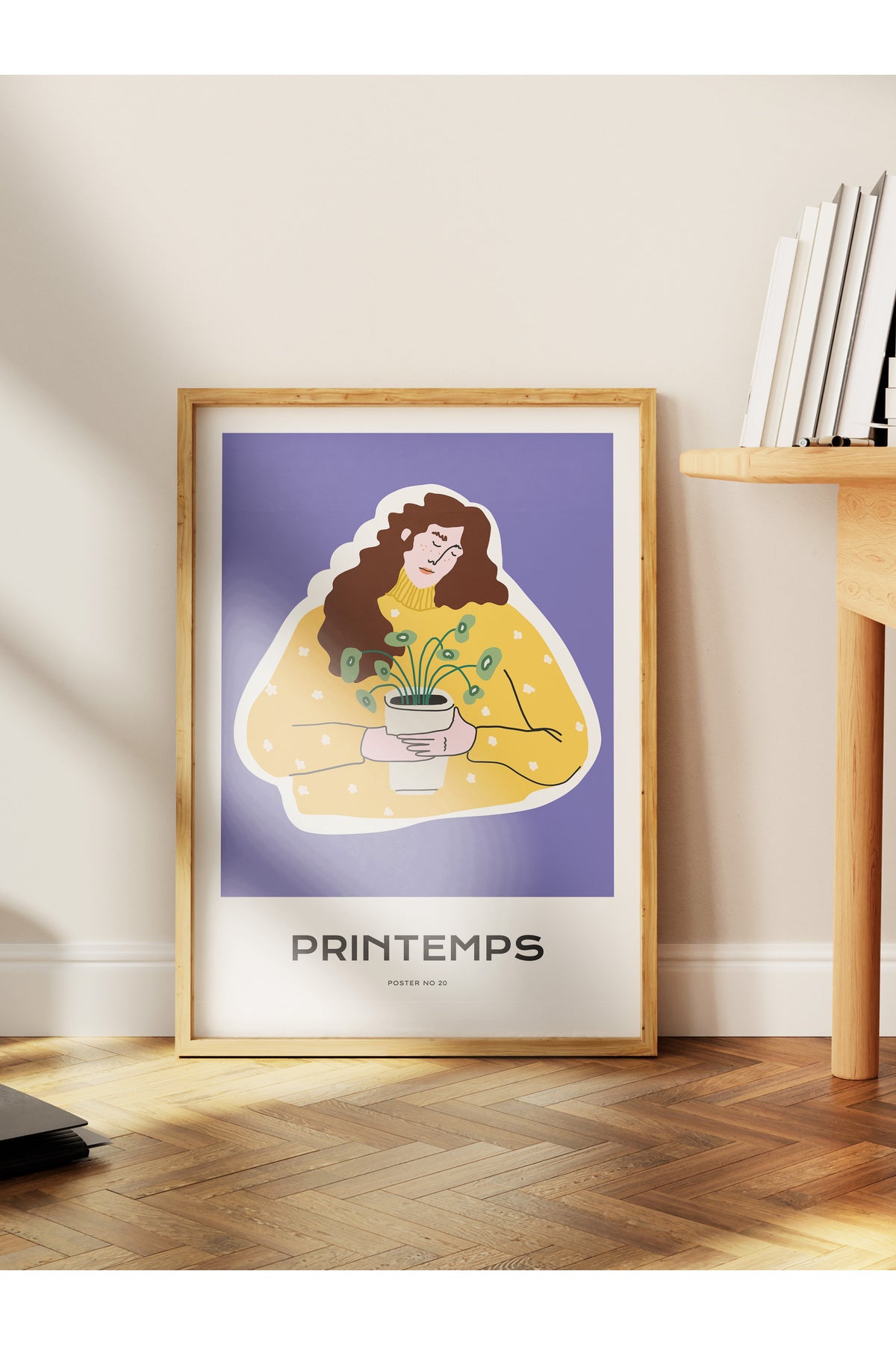 Estetik Duvar Posteri - Estetik Çizim Çerçevesiz Poster - Yatak Odası, Salon, Mutfak Duvar Dekoru