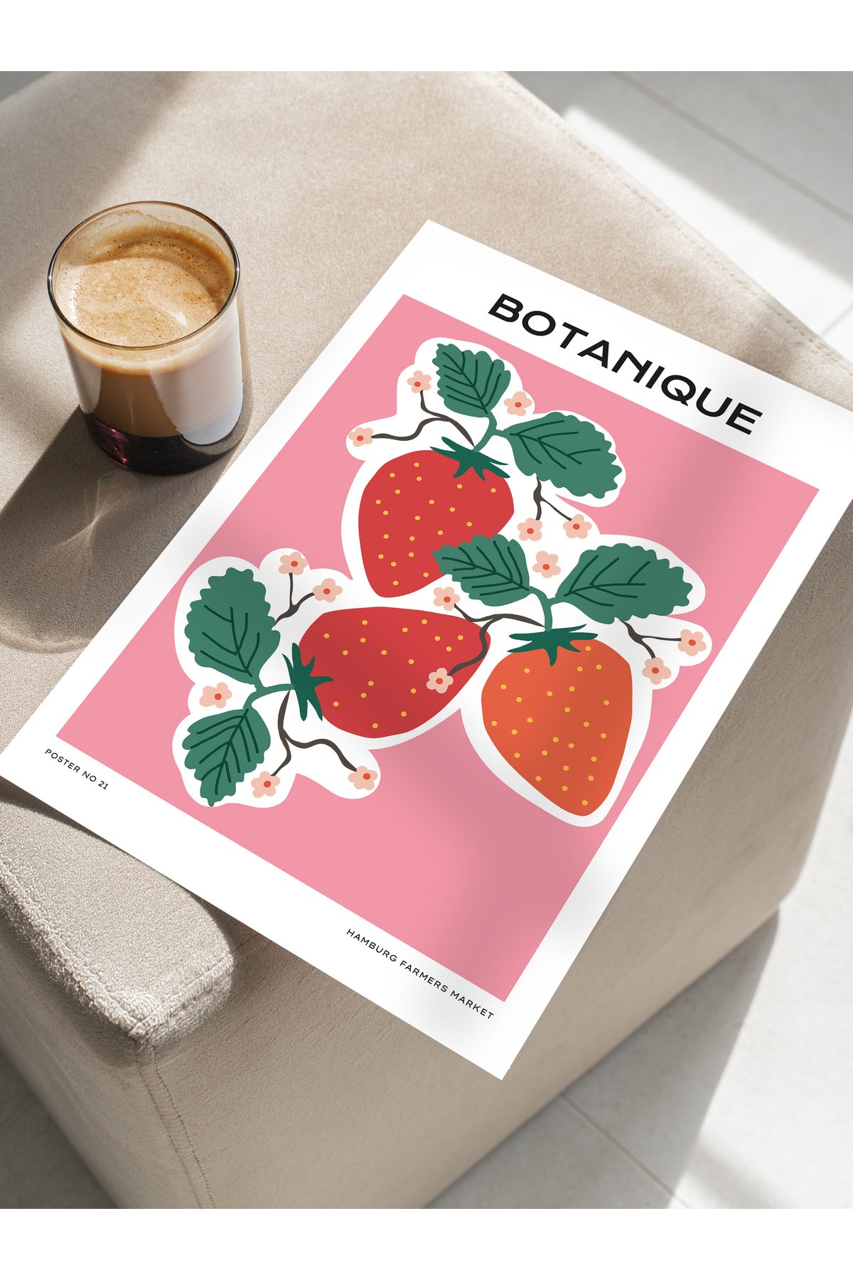 Estetik Duvar Posteri - Estetik Çizim Çerçevesiz Poster - Yatak Odası, Salon, Mutfak Duvar Dekoru