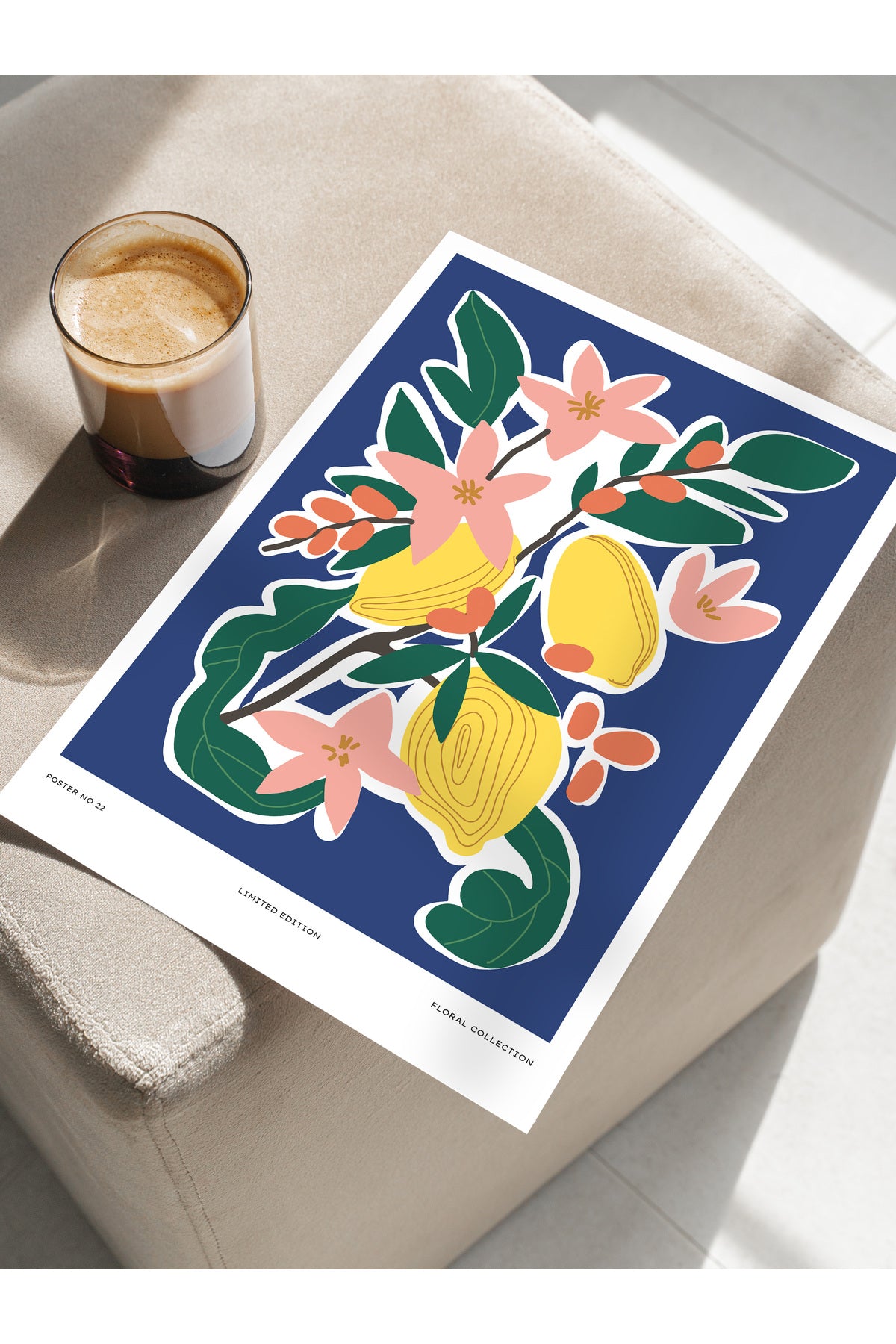 Estetik Duvar Posteri - Estetik Çizim Çerçevesiz Poster - Yatak Odası, Salon, Mutfak Duvar Dekoru