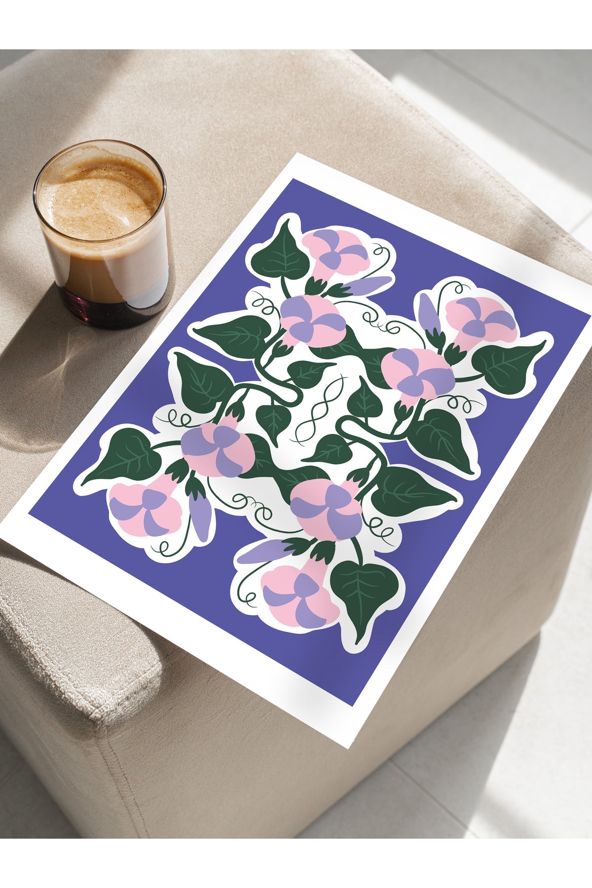 Estetik Duvar Posteri - Estetik Çizim Çerçevesiz Poster - Yatak Odası, Salon, Mutfak Duvar Dekoru