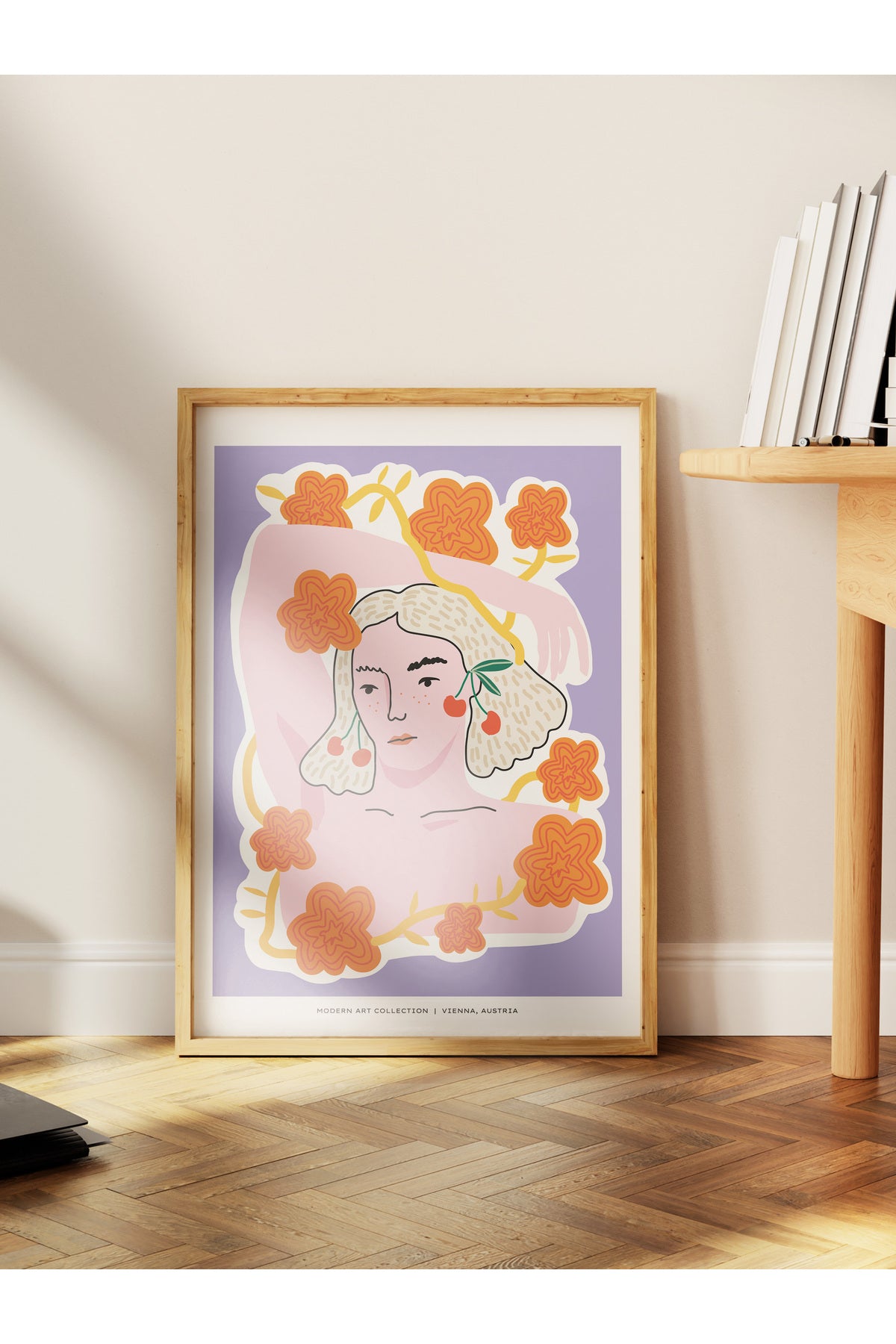 Estetik Duvar Posteri - Estetik Çizim Çerçevesiz Poster - Yatak Odası, Salon, Mutfak Duvar Dekoru