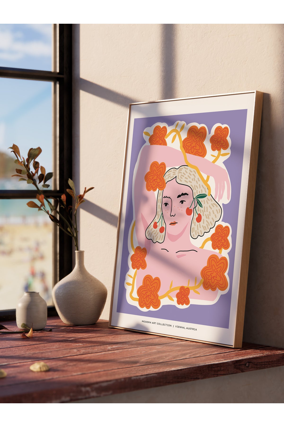 Estetik Duvar Posteri - Estetik Çizim Çerçevesiz Poster - Yatak Odası, Salon, Mutfak Duvar Dekoru