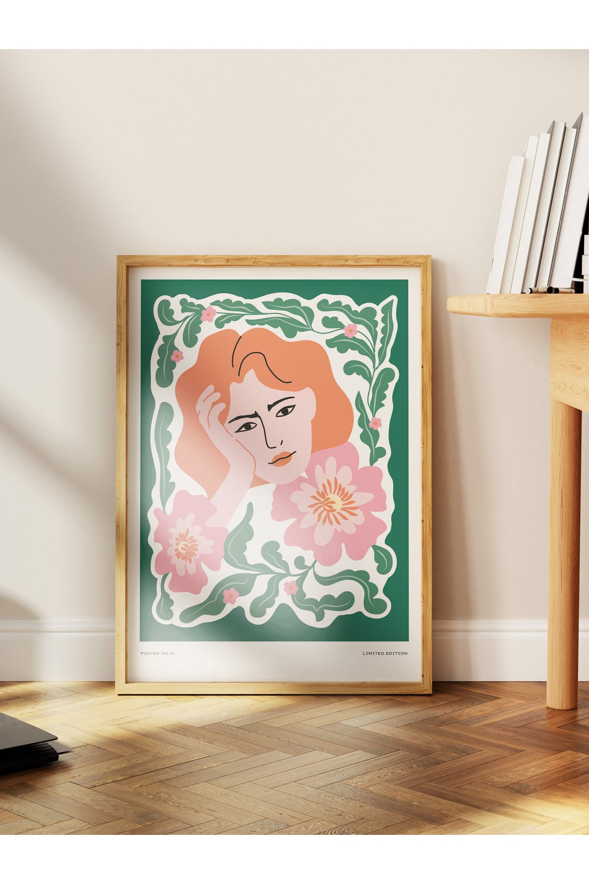 Estetik Duvar Posteri - Estetik Çizim Çerçevesiz Poster - Yatak Odası, Salon, Mutfak Duvar Dekoru