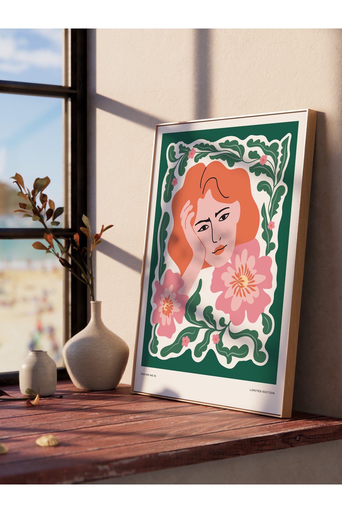 Estetik Duvar Posteri - Estetik Çizim Çerçevesiz Poster - Yatak Odası, Salon, Mutfak Duvar Dekoru