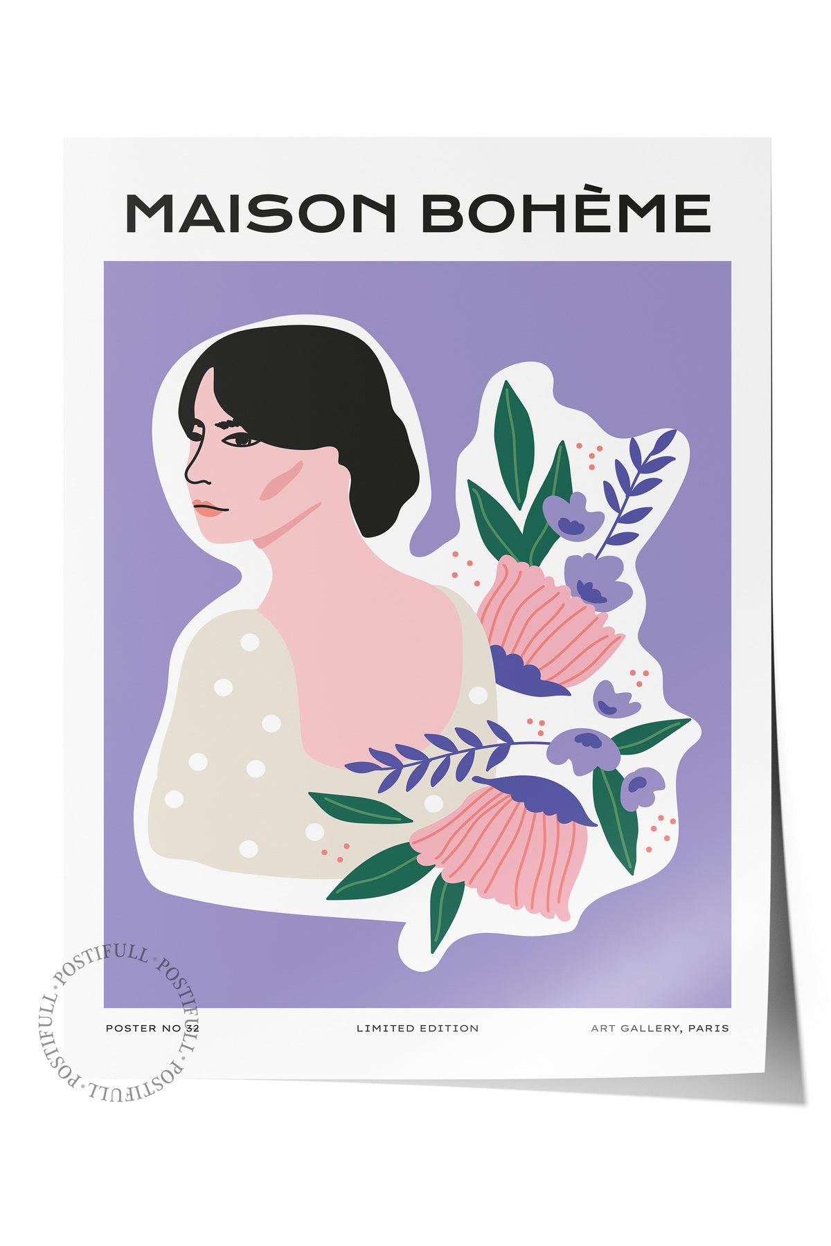 Estetik Duvar Posteri - Estetik Çizim Çerçevesiz Poster - Yatak Odası, Salon, Mutfak Duvar Dekoru