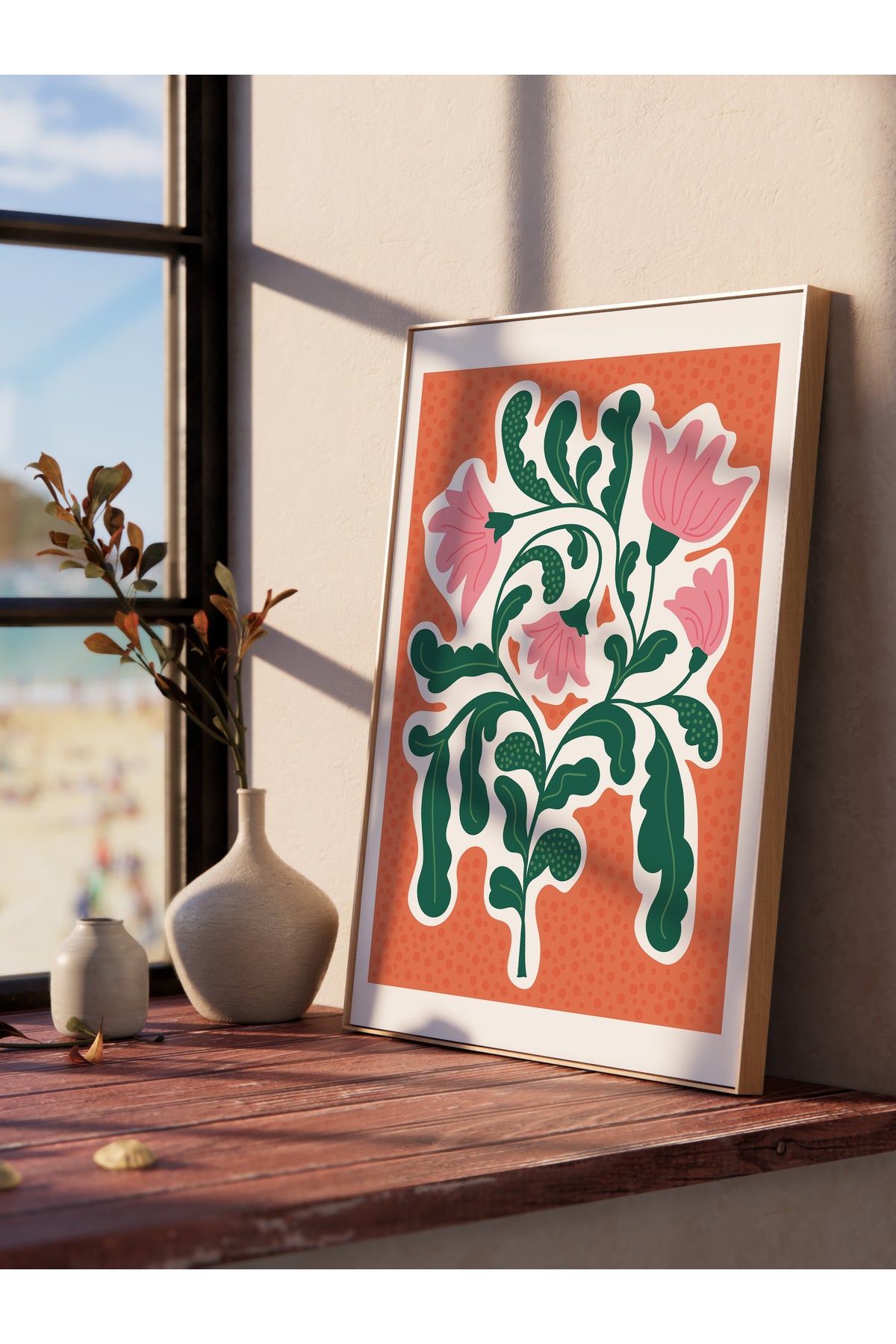 Estetik Duvar Posteri - Estetik Çizim Çerçevesiz Poster - Yatak Odası, Salon, Mutfak Duvar Dekoru