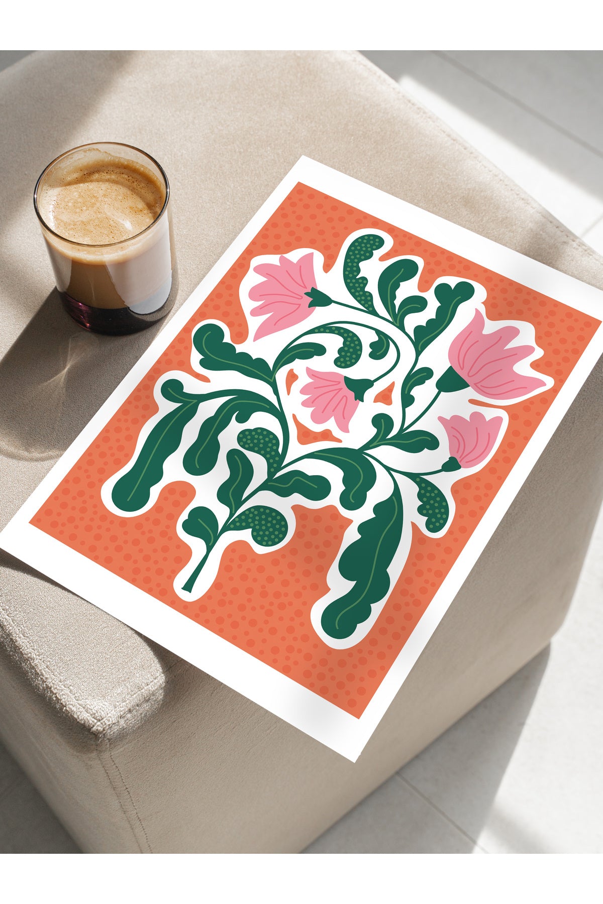 Estetik Duvar Posteri - Estetik Çizim Çerçevesiz Poster - Yatak Odası, Salon, Mutfak Duvar Dekoru