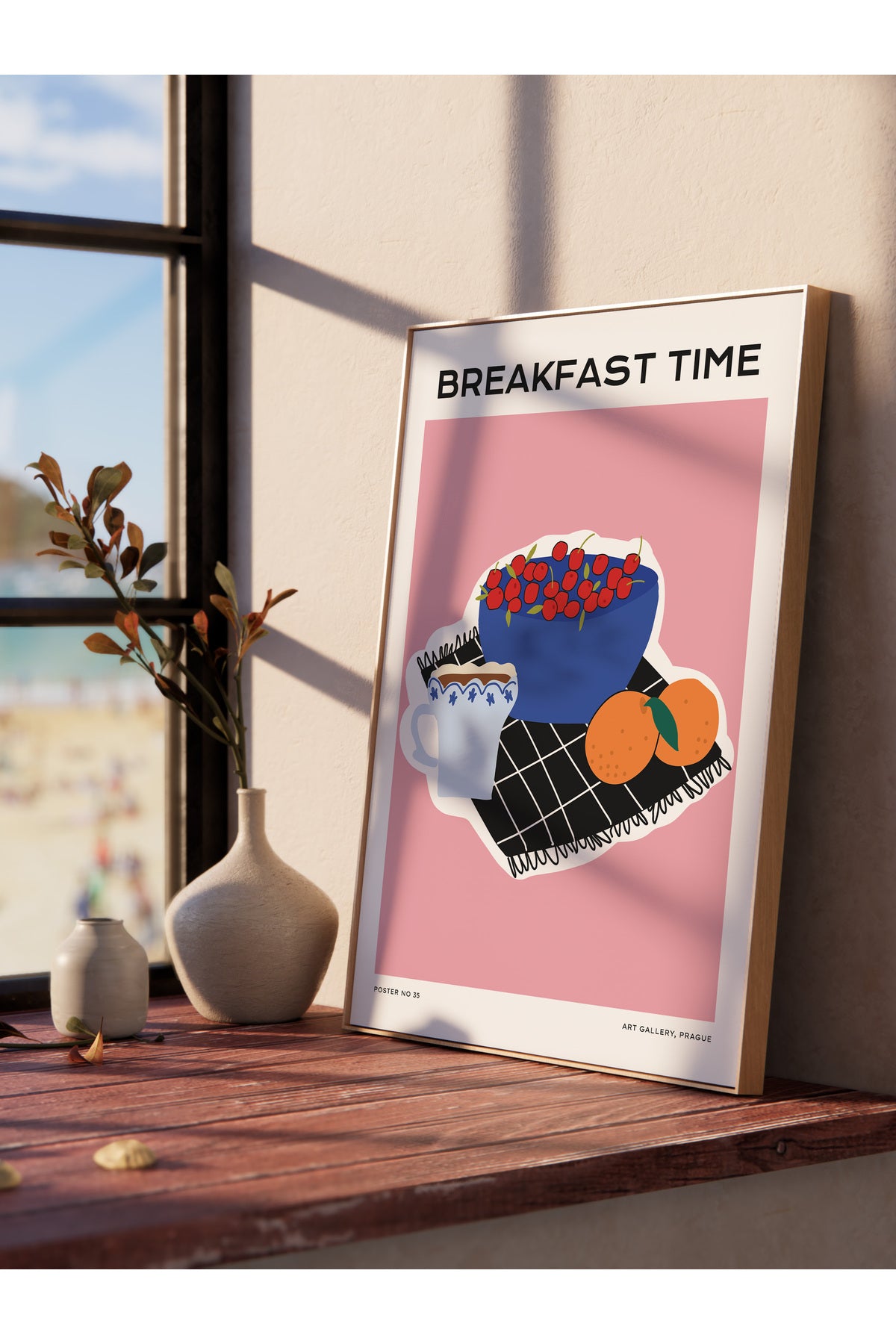 Estetik Duvar Posteri - Estetik Çizim Çerçevesiz Poster - Yatak Odası, Salon, Mutfak Duvar Dekoru