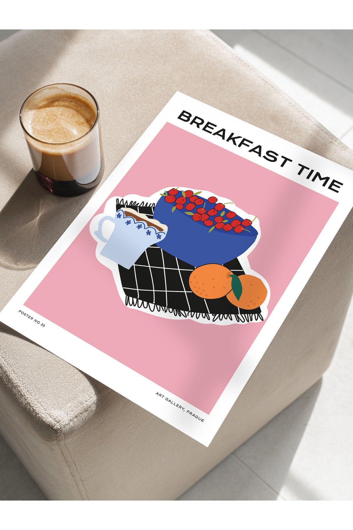 Estetik Duvar Posteri - Estetik Çizim Çerçevesiz Poster - Yatak Odası, Salon, Mutfak Duvar Dekoru