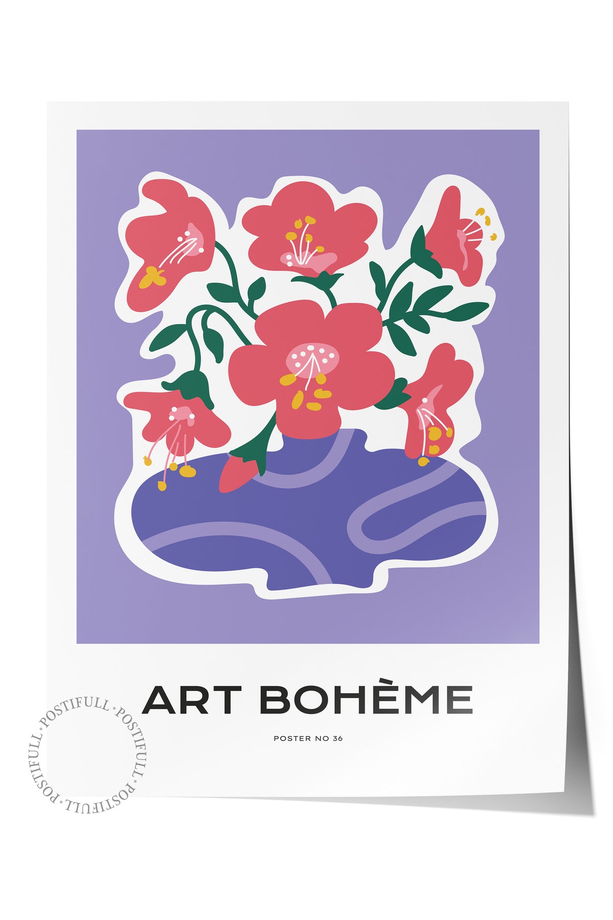 Estetik Duvar Posteri - Estetik Çizim Çerçevesiz Poster - Yatak Odası, Salon, Mutfak Duvar Dekoru