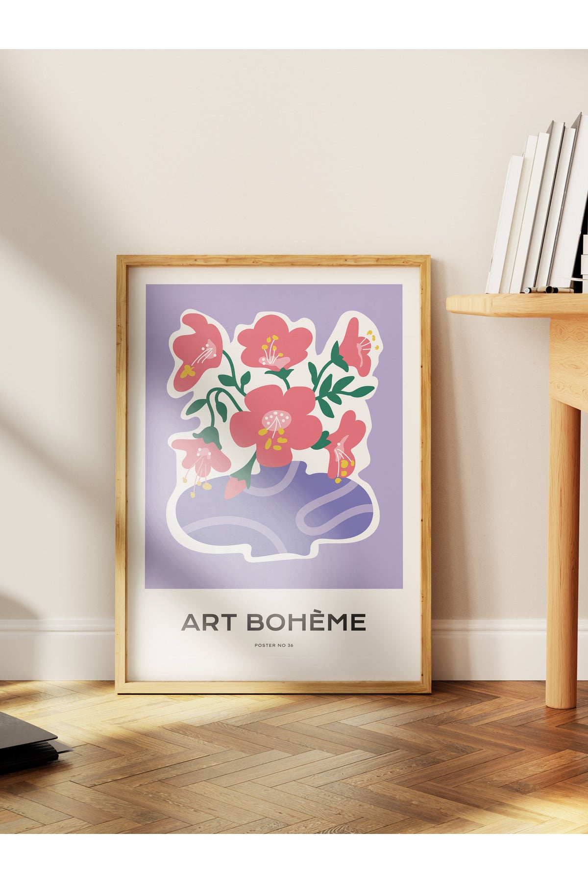 Estetik Duvar Posteri - Estetik Çizim Çerçevesiz Poster - Yatak Odası, Salon, Mutfak Duvar Dekoru