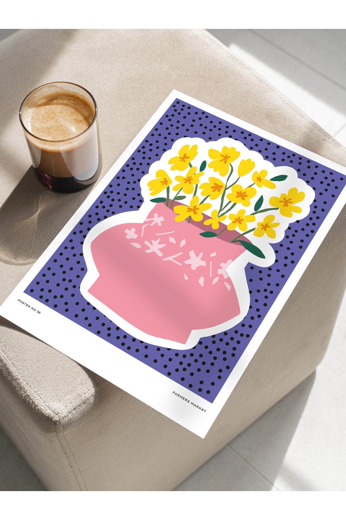 Estetik Duvar Posteri - Estetik Çizim Çerçevesiz Poster - Yatak Odası, Salon, Mutfak Duvar Dekoru