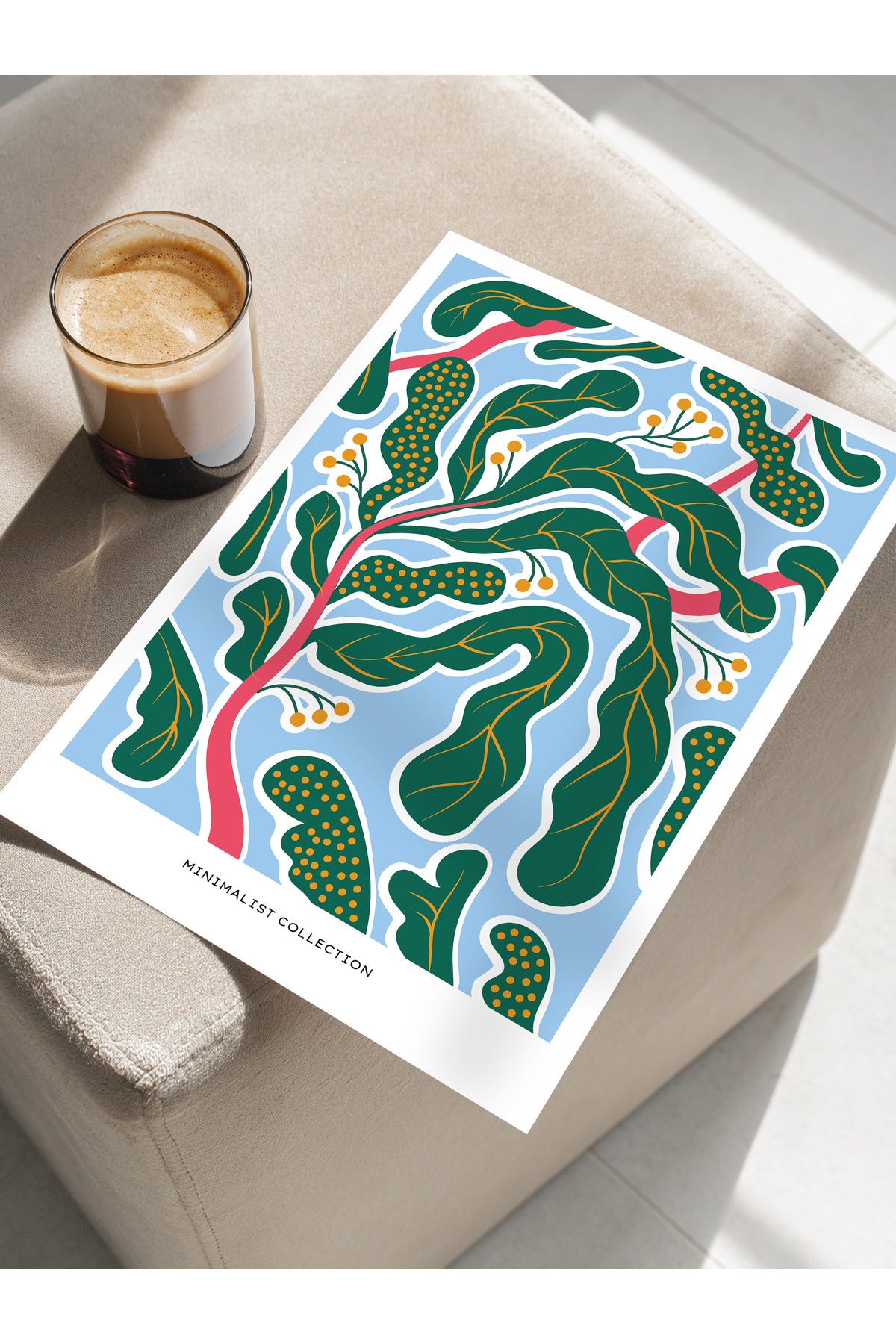 Estetik Duvar Posteri - Estetik Çizim Çerçevesiz Poster - Yatak Odası, Salon, Mutfak Duvar Dekoru