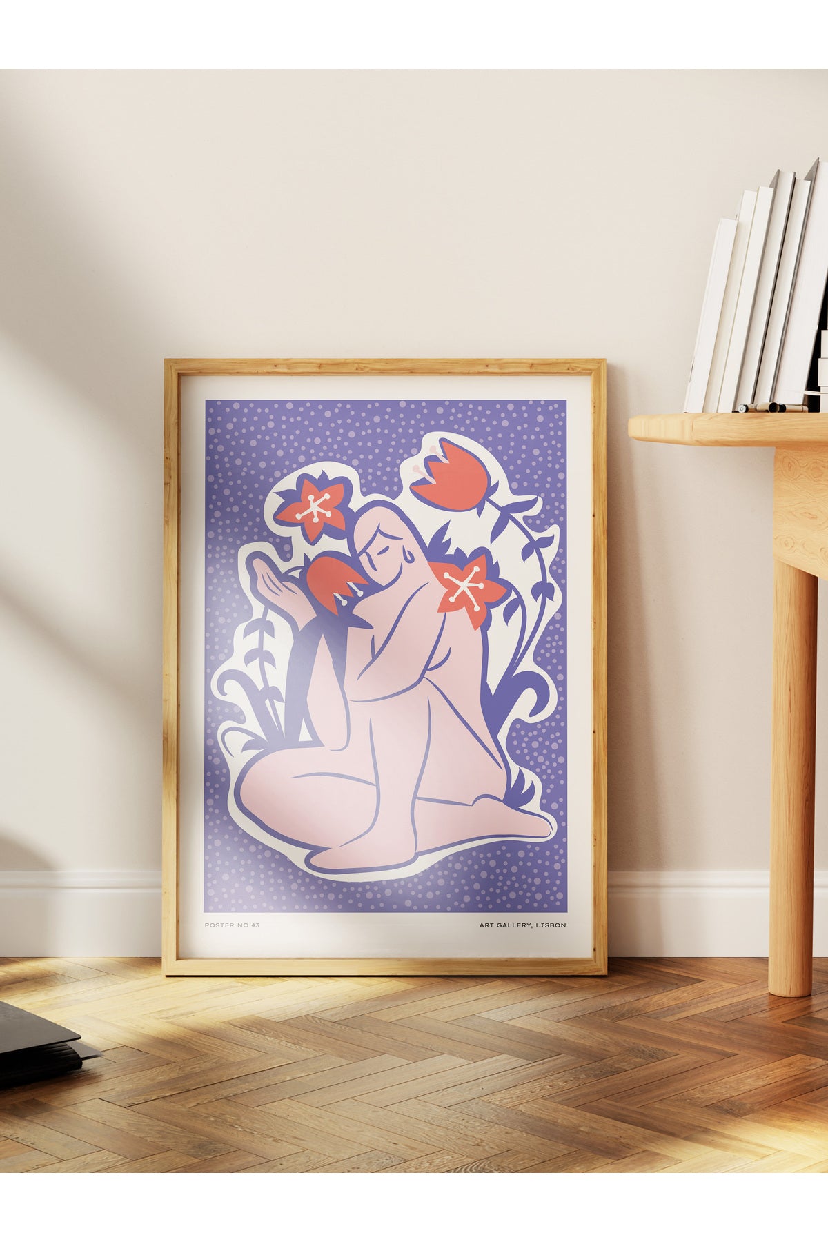 Estetik Duvar Posteri - Estetik Çizim Çerçevesiz Poster - Yatak Odası, Salon, Mutfak Duvar Dekoru