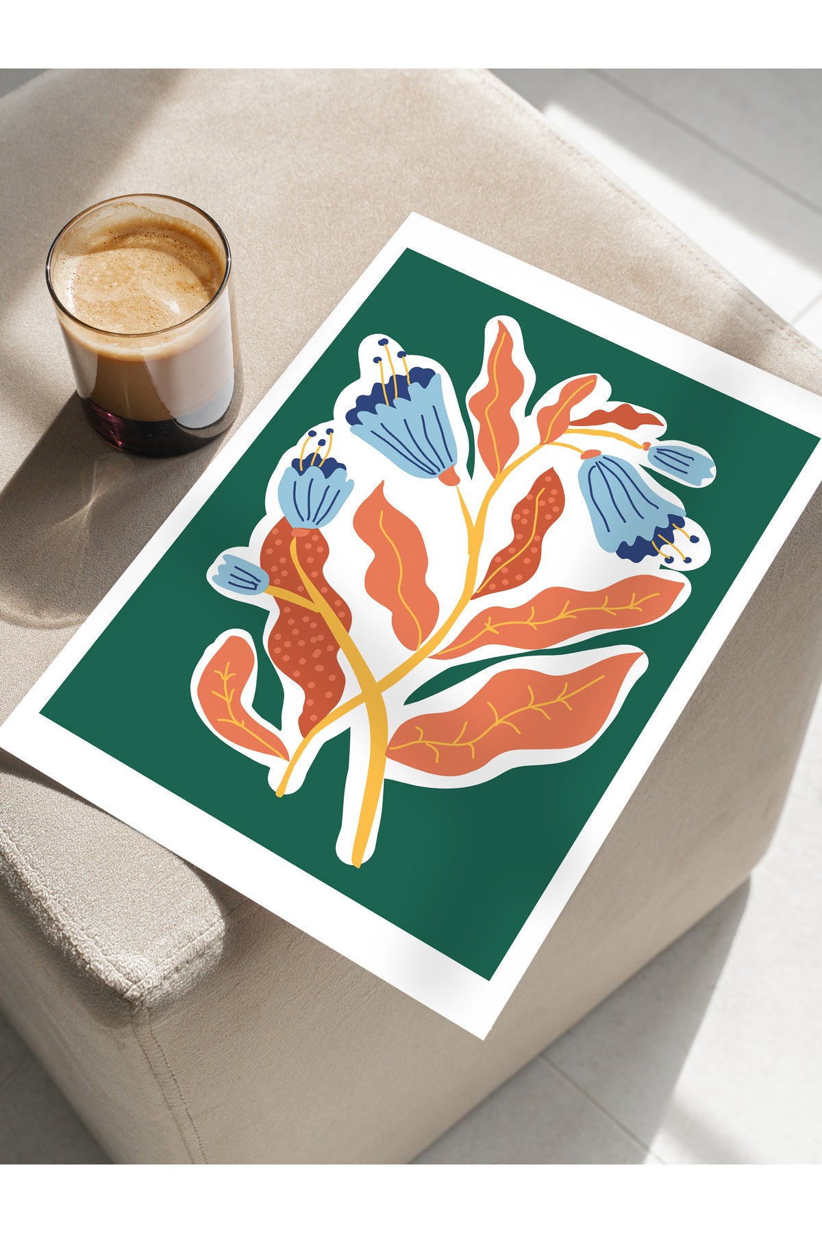 Estetik Duvar Posteri - Estetik Çizim Çerçevesiz Poster - Yatak Odası, Salon, Mutfak Duvar Dekoru