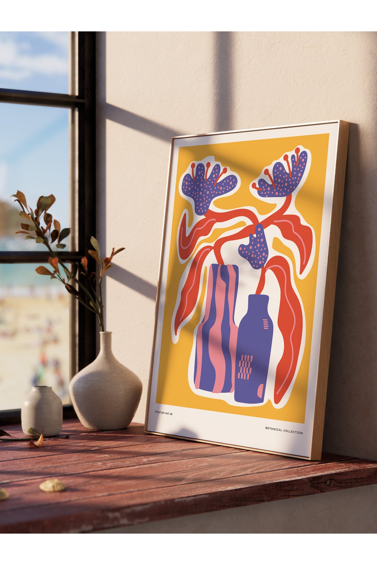 Estetik Duvar Posteri - Estetik Çizim Çerçevesiz Poster - Yatak Odası, Salon, Mutfak Duvar Dekoru