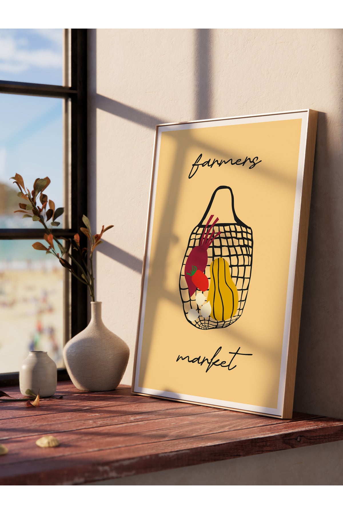 Estetik Duvar Posteri - Estetik Çizim Çerçevesiz Poster - Yatak Odası, Salon, Mutfak Duvar Dekoru