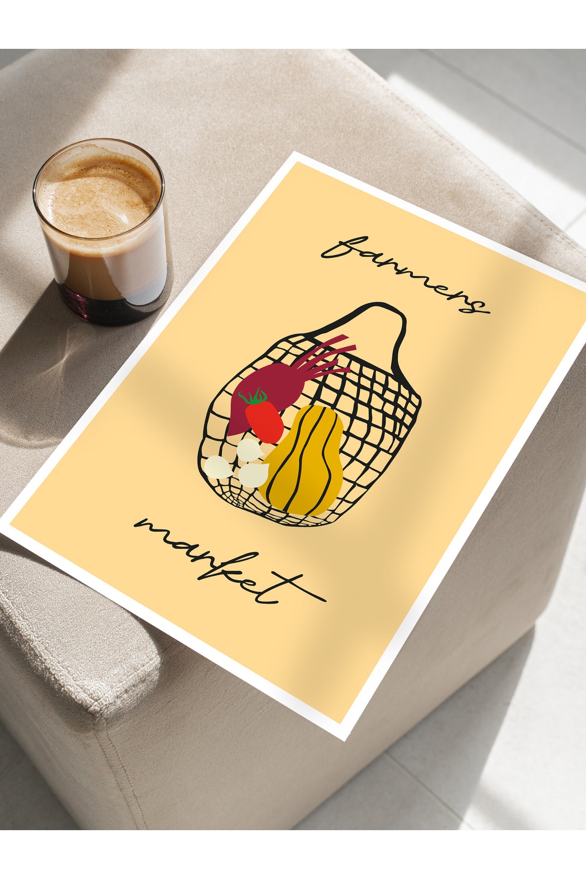 Estetik Duvar Posteri - Estetik Çizim Çerçevesiz Poster - Yatak Odası, Salon, Mutfak Duvar Dekoru