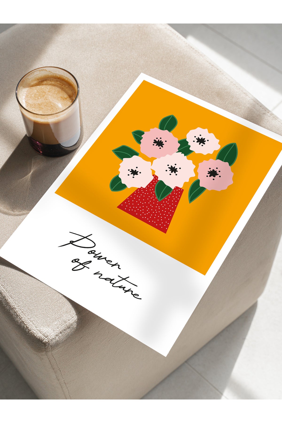 Estetik Duvar Posteri - Estetik Çizim Çerçevesiz Poster - Yatak Odası, Salon, Mutfak Duvar Dekoru