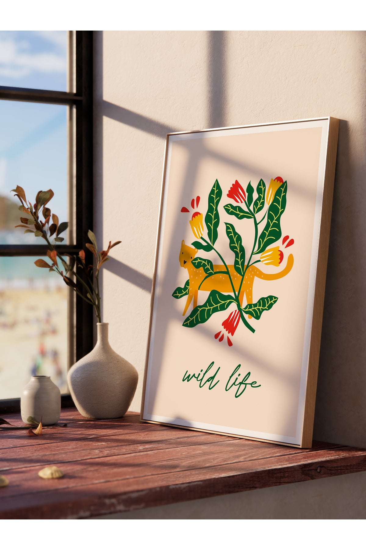 Estetik Duvar Posteri - Estetik Çizim Çerçevesiz Poster - Yatak Odası, Salon, Mutfak Duvar Dekoru