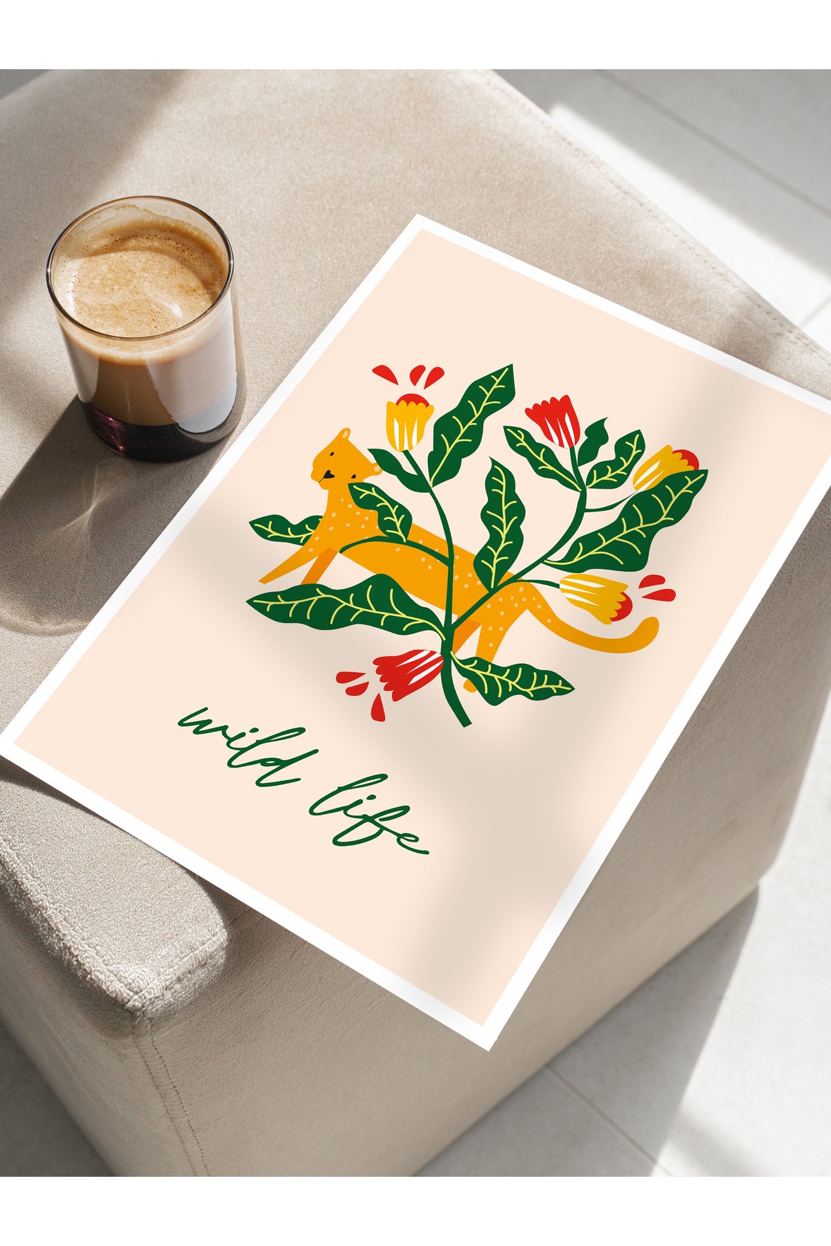 Estetik Duvar Posteri - Estetik Çizim Çerçevesiz Poster - Yatak Odası, Salon, Mutfak Duvar Dekoru