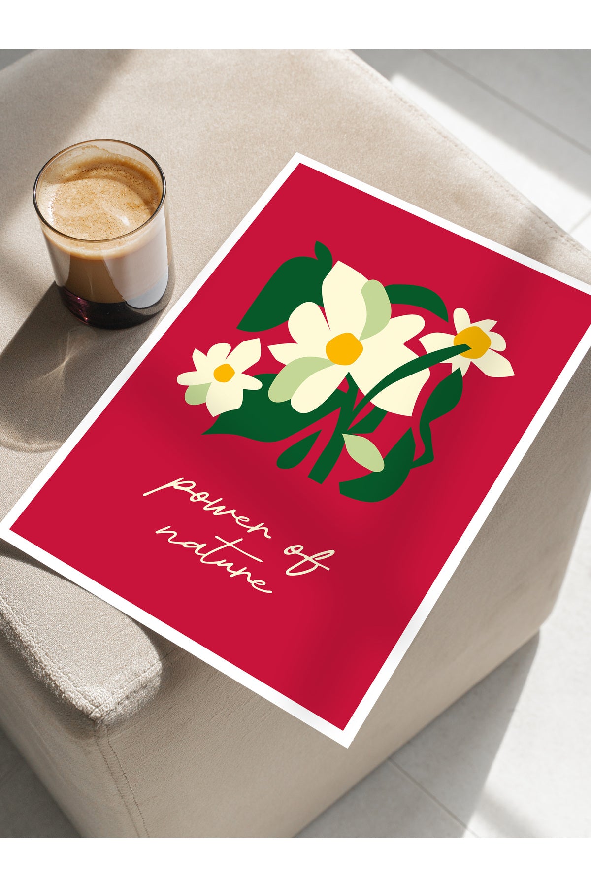 Estetik Duvar Posteri - Estetik Çizim Çerçevesiz Poster - Yatak Odası, Salon, Mutfak Duvar Dekoru