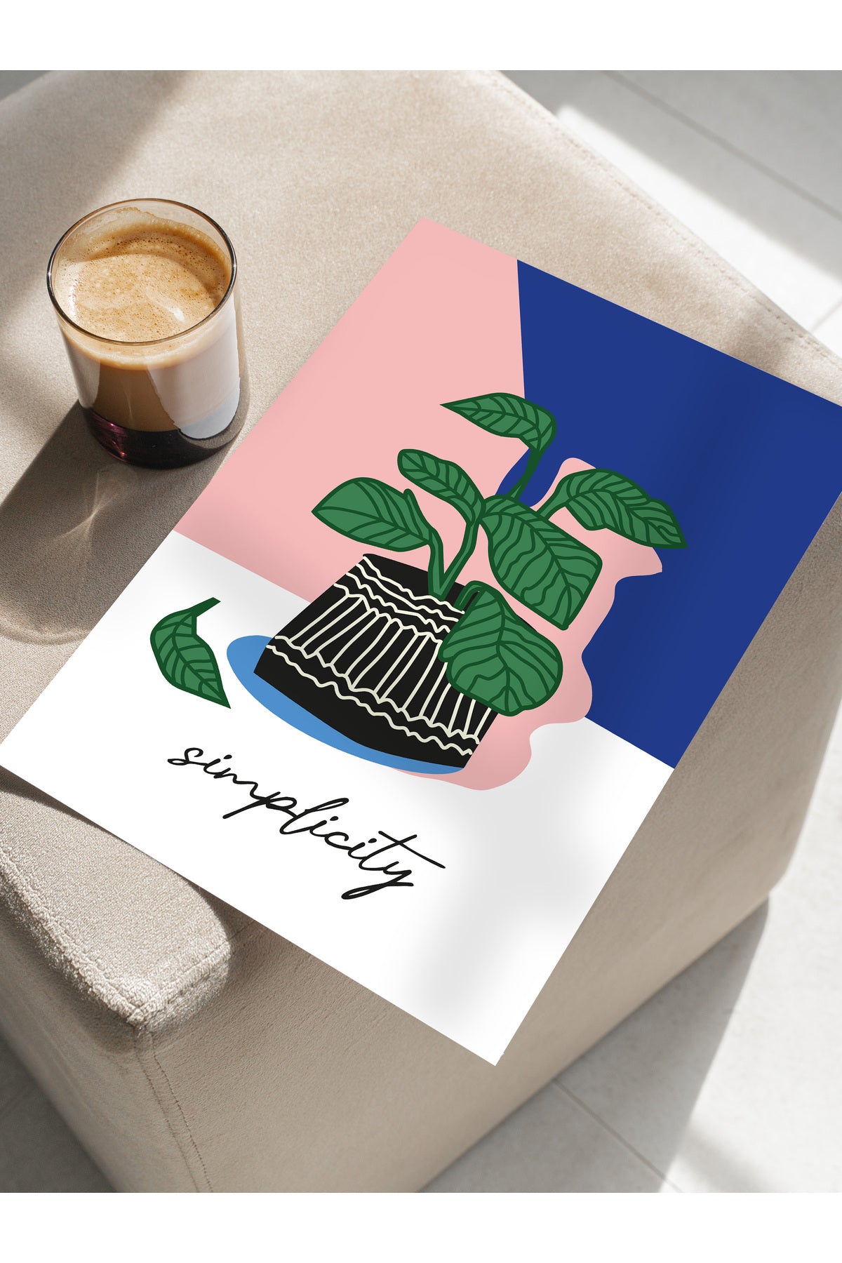 Estetik Duvar Posteri - Estetik Çizim Çerçevesiz Poster - Yatak Odası, Salon, Mutfak Duvar Dekoru
