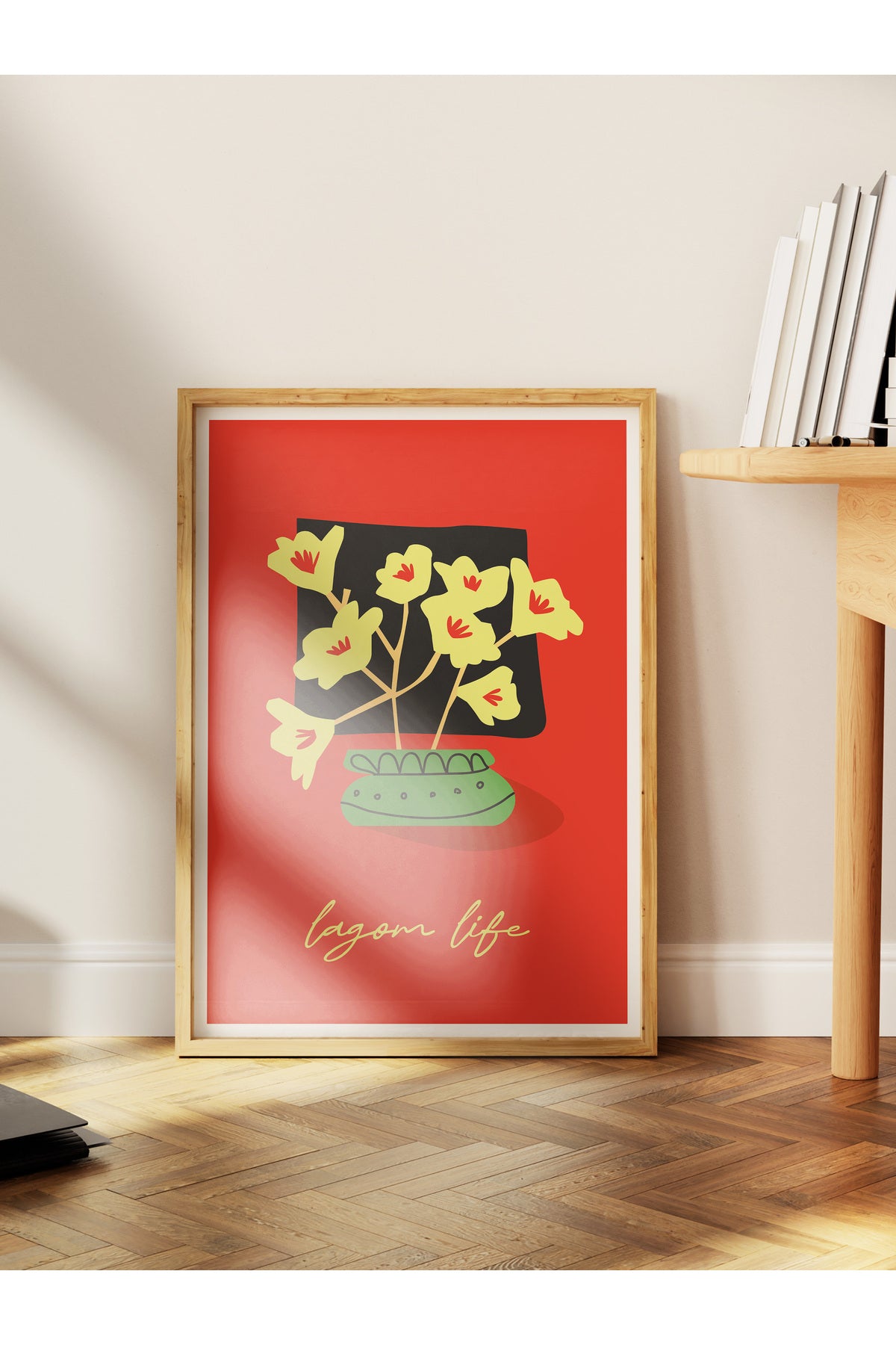 Estetik Duvar Posteri - Estetik Çizim Çerçevesiz Poster - Yatak Odası, Salon, Mutfak Duvar Dekoru