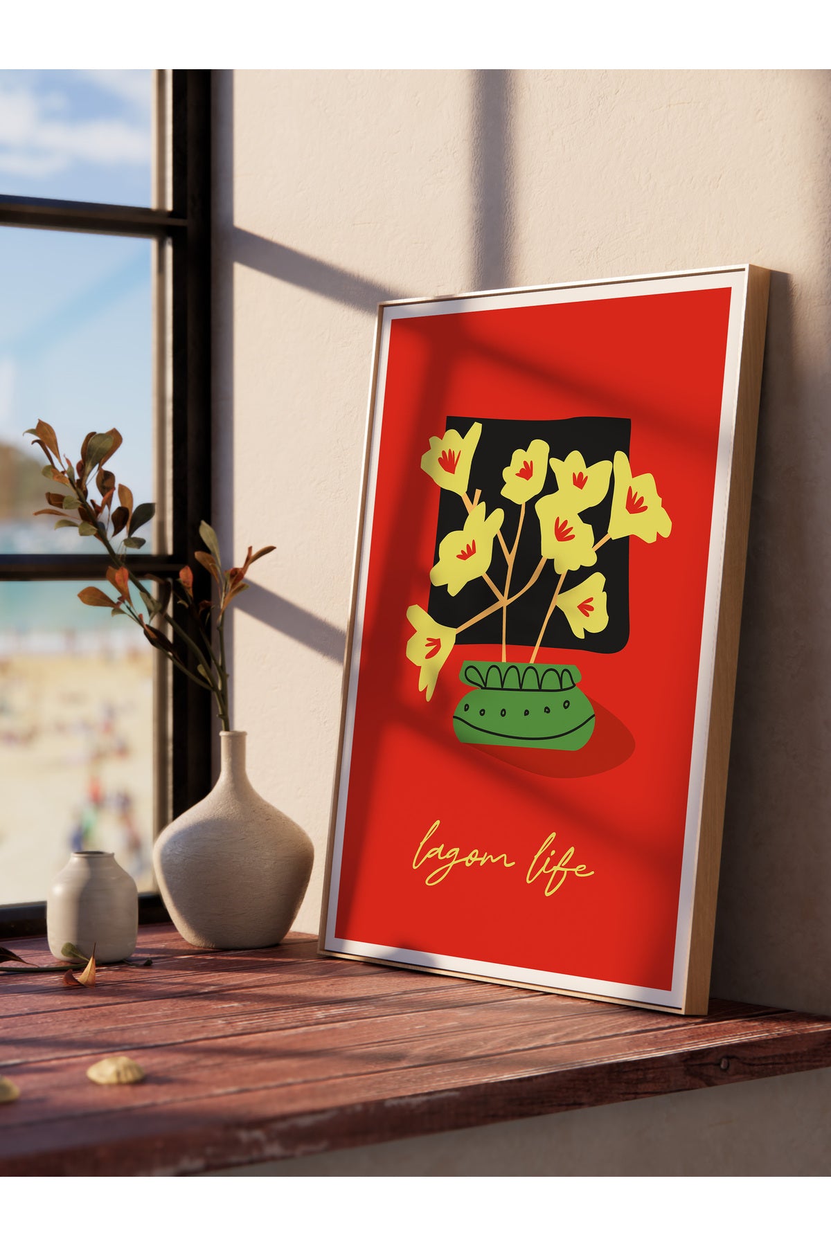 Estetik Duvar Posteri - Estetik Çizim Çerçevesiz Poster - Yatak Odası, Salon, Mutfak Duvar Dekoru