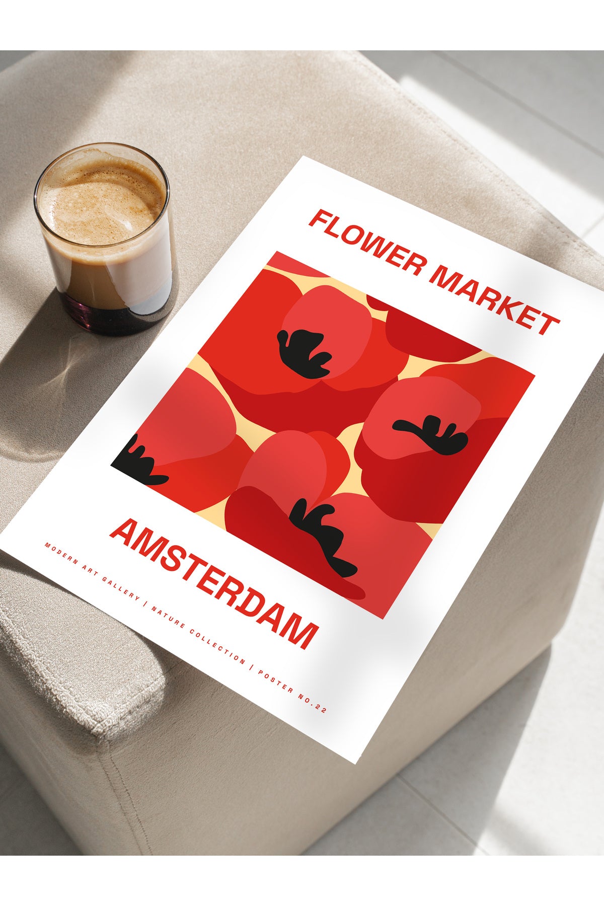 Estetik Duvar Posteri - Estetik Çizim Çerçevesiz Poster - Yatak Odası, Salon, Mutfak Duvar Dekoru