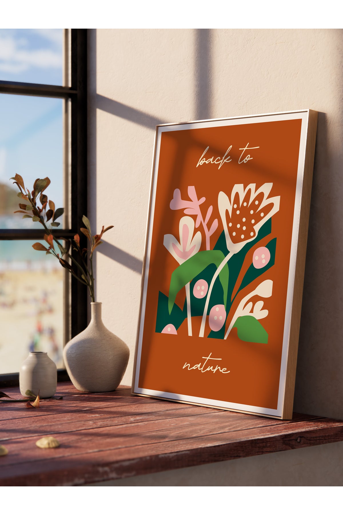 Estetik Duvar Posteri - Estetik Çizim Çerçevesiz Poster - Yatak Odası, Salon, Mutfak Duvar Dekoru