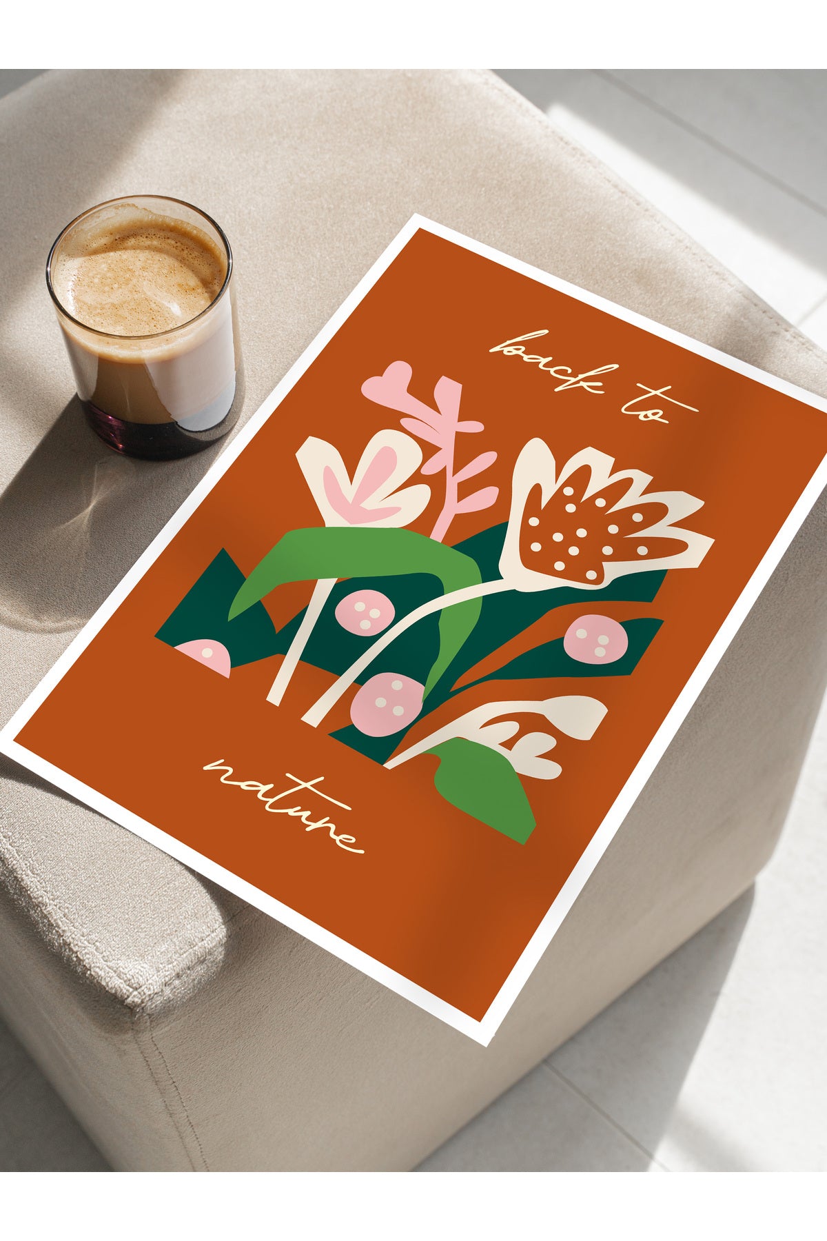 Estetik Duvar Posteri - Estetik Çizim Çerçevesiz Poster - Yatak Odası, Salon, Mutfak Duvar Dekoru