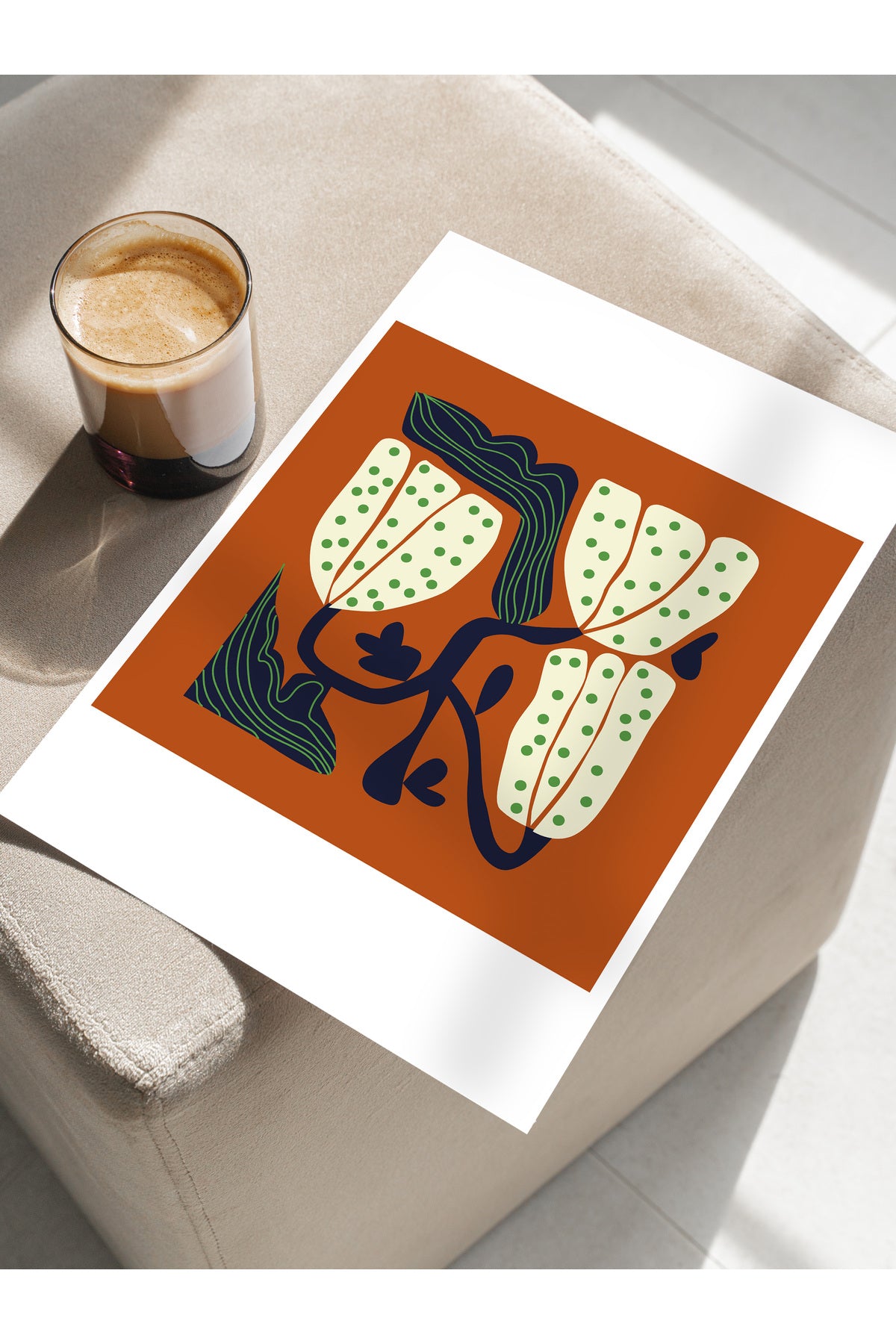 Estetik Duvar Posteri - Estetik Çizim Çerçevesiz Poster - Yatak Odası, Salon, Mutfak Duvar Dekoru