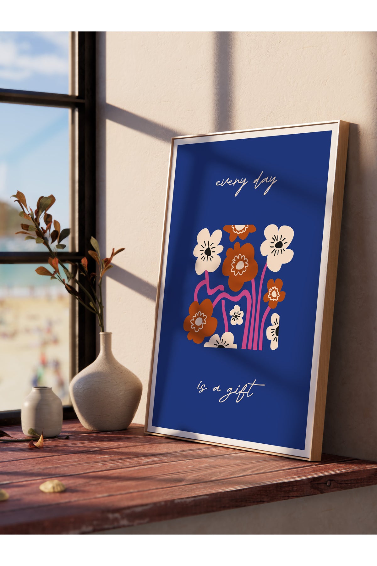 Estetik Duvar Posteri - Estetik Çizim Çerçevesiz Poster - Yatak Odası, Salon, Mutfak Duvar Dekoru