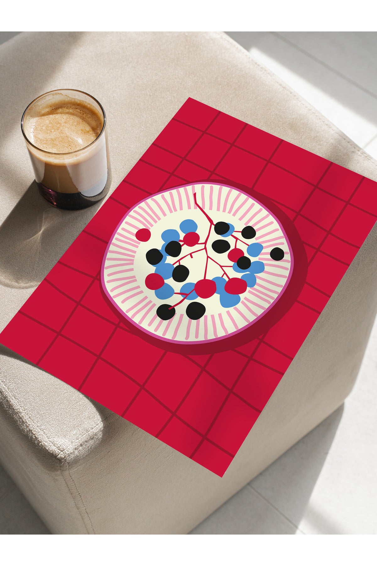 Estetik Duvar Posteri - Estetik Çizim Çerçevesiz Poster - Yatak Odası, Salon, Mutfak Duvar Dekoru