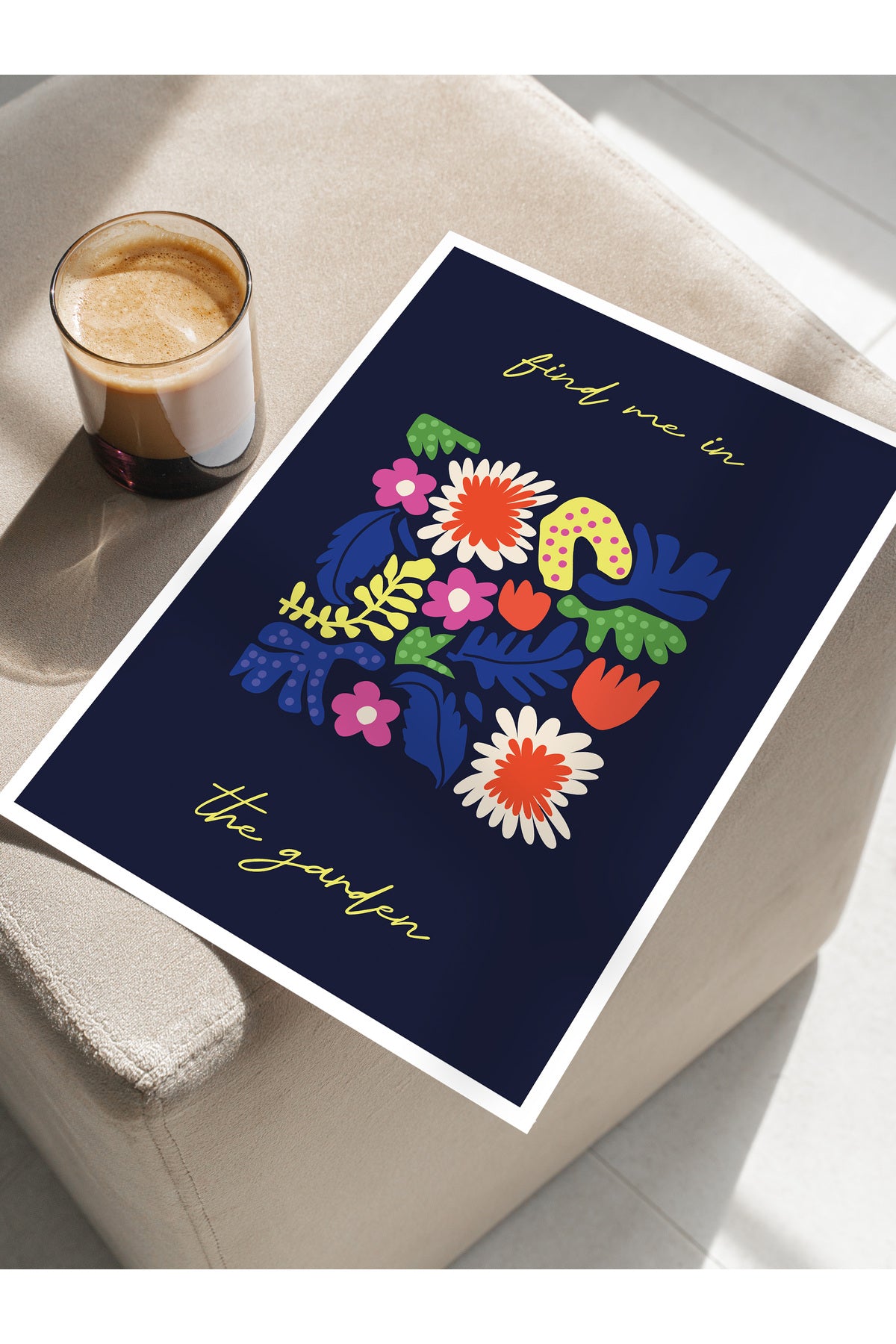 Estetik Duvar Posteri - Estetik Çizim Çerçevesiz Poster - Yatak Odası, Salon, Mutfak Duvar Dekoru