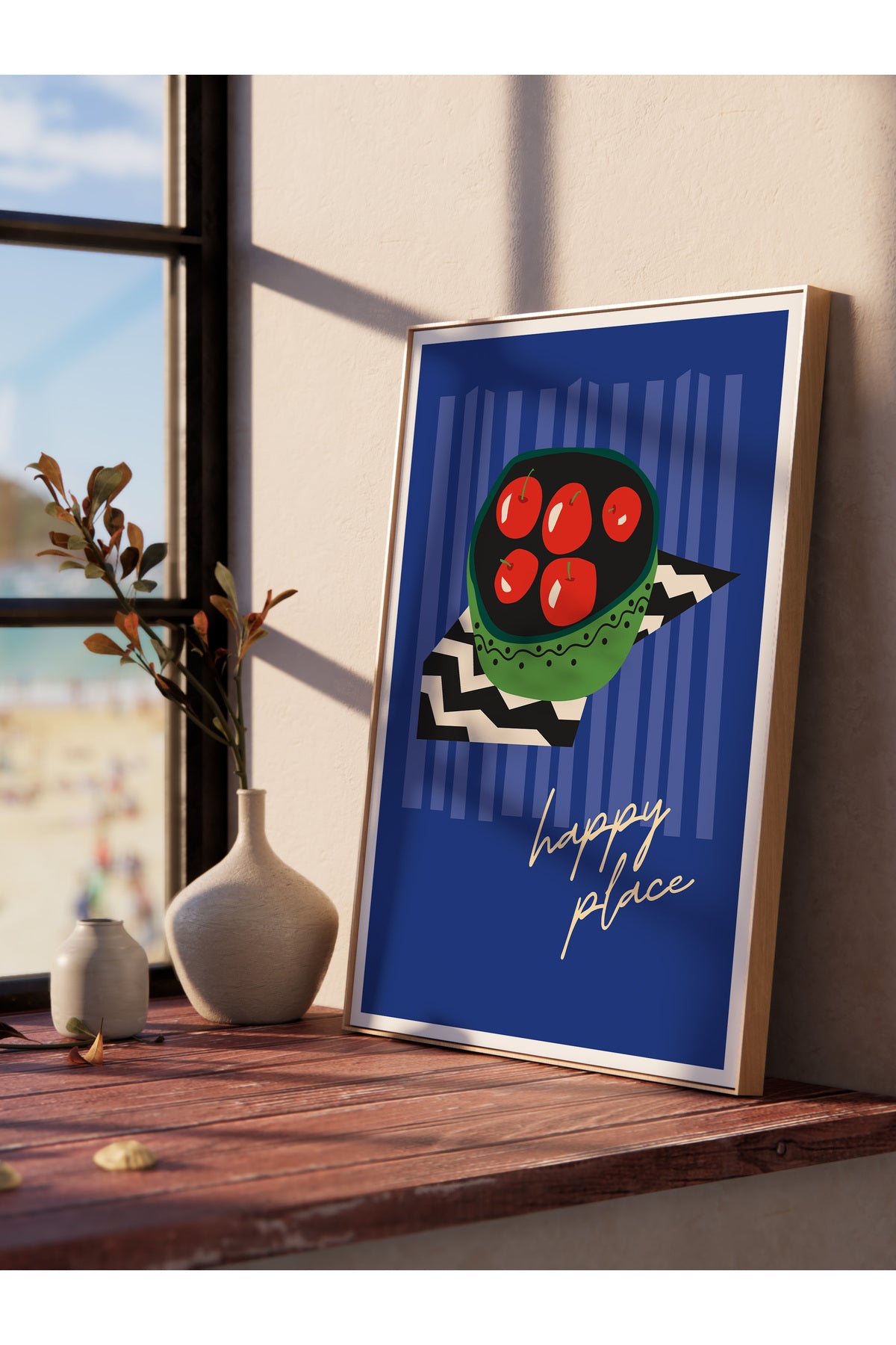 Estetik Duvar Posteri - Estetik Çizim Çerçevesiz Poster - Yatak Odası, Salon, Mutfak Duvar Dekoru
