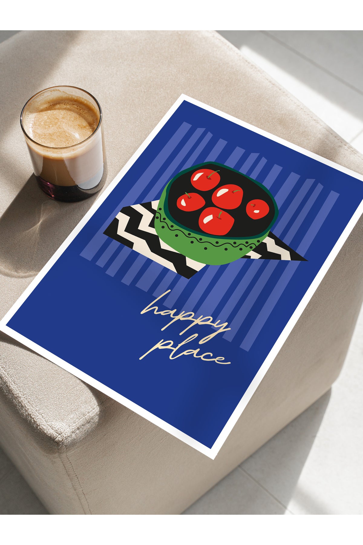Estetik Duvar Posteri - Estetik Çizim Çerçevesiz Poster - Yatak Odası, Salon, Mutfak Duvar Dekoru