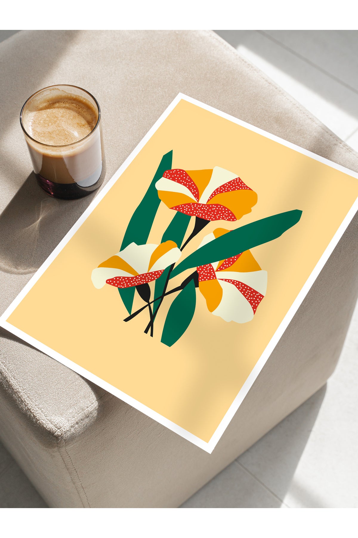 Estetik Duvar Posteri - Estetik Çizim Çerçevesiz Poster - Yatak Odası, Salon, Mutfak Duvar Dekoru