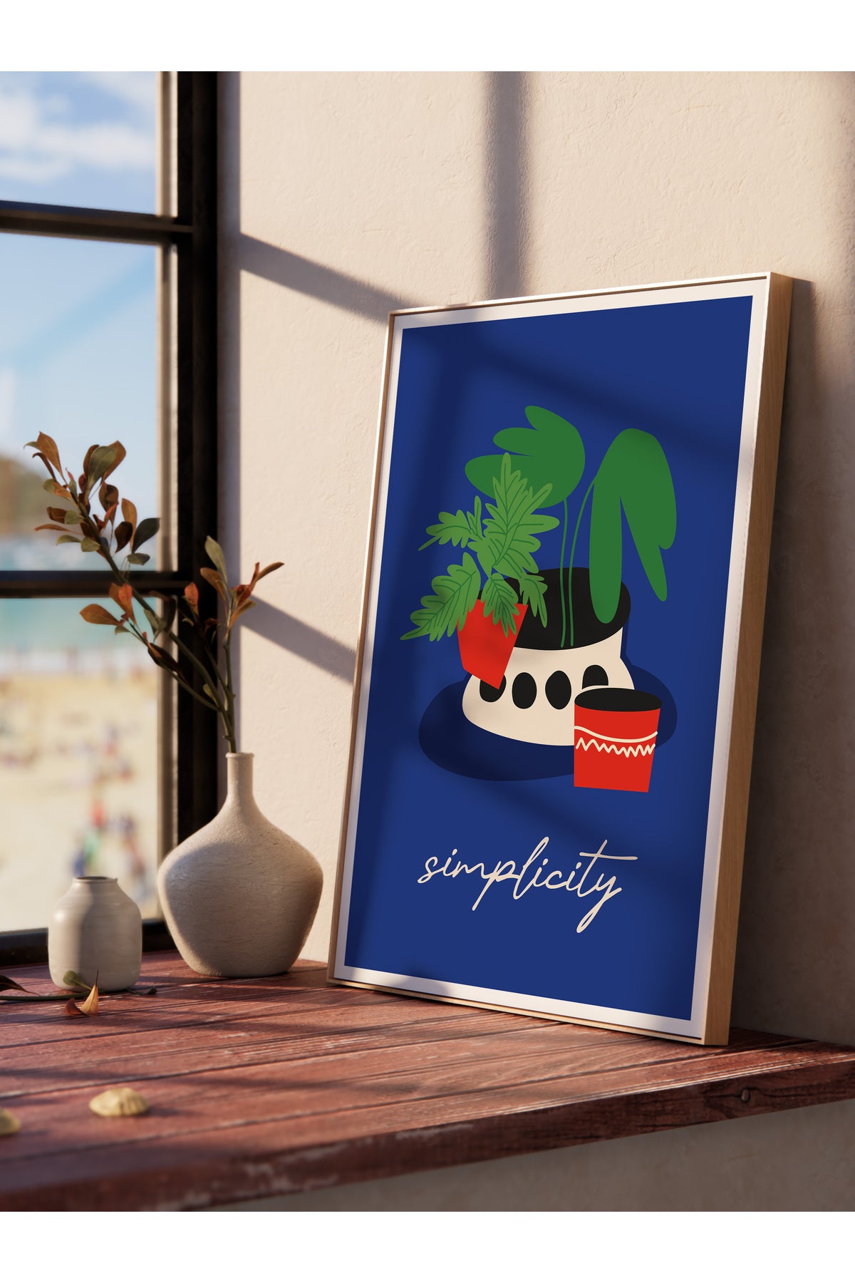 Estetik Duvar Posteri - Estetik Çizim Çerçevesiz Poster - Yatak Odası, Salon, Mutfak Duvar Dekoru