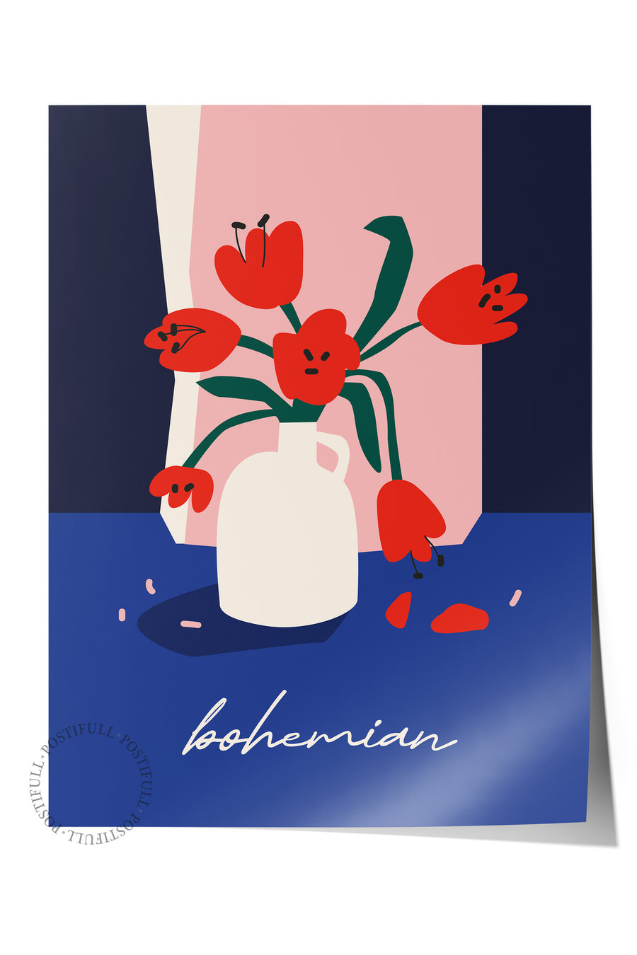bohemian Tropikal İllustrasyon Çerçevesiz Poster