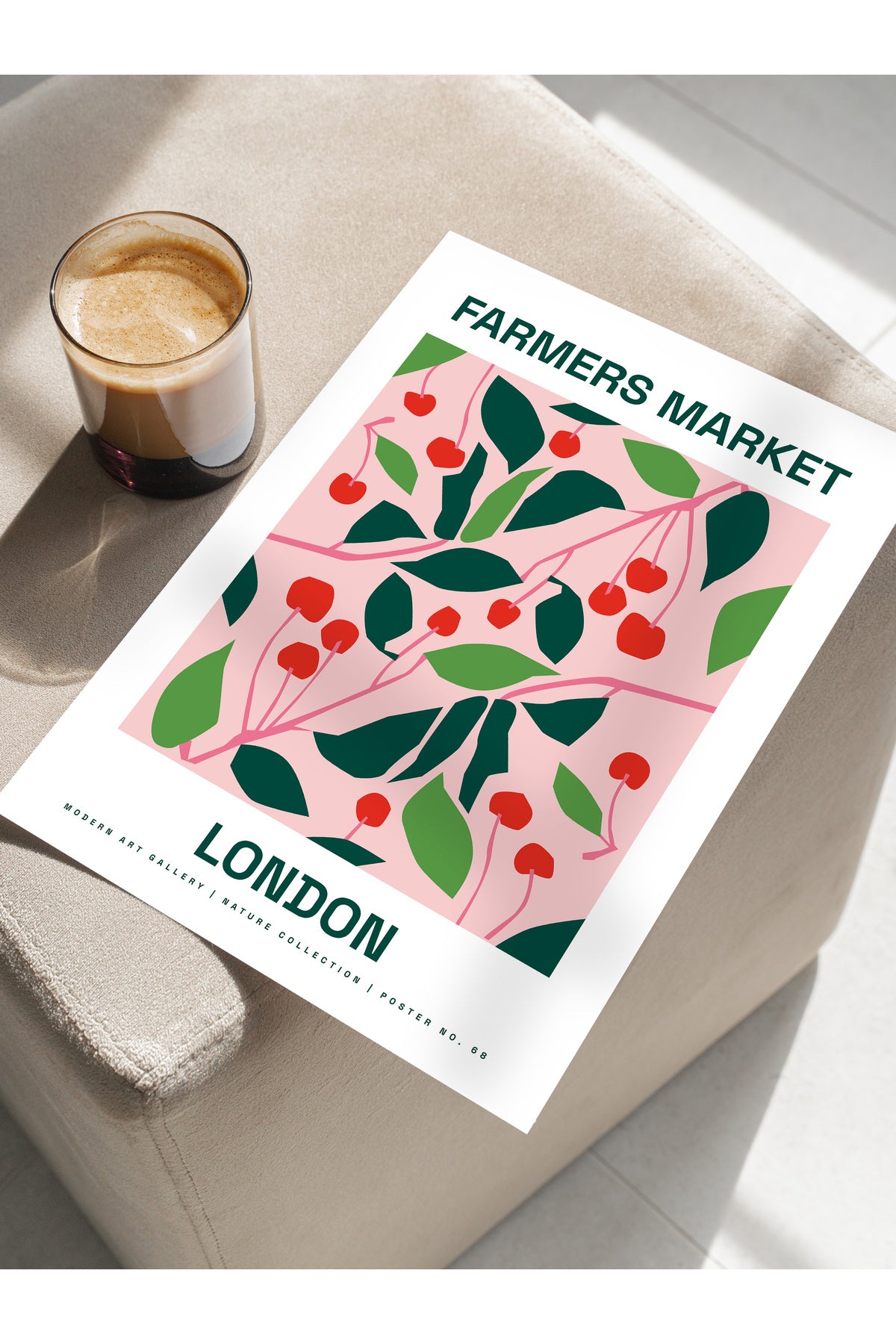 Estetik Duvar Posteri - Estetik Çizim Çerçevesiz Poster - Yatak Odası, Salon, Mutfak Duvar Dekoru