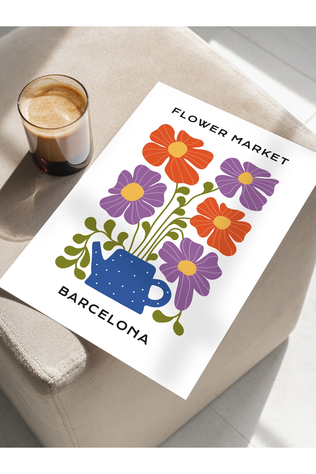 Estetik Duvar Posteri - Estetik Çizim Çerçevesiz Poster - Yatak Odası, Salon, Mutfak Duvar Dekoru