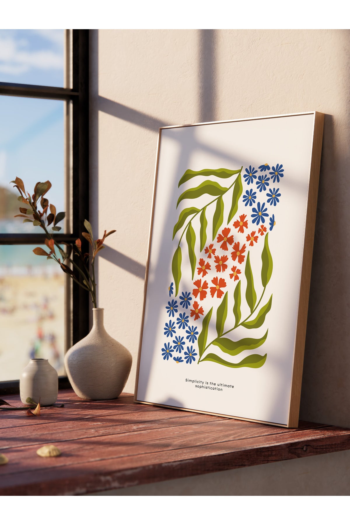 Estetik Duvar Posteri - Estetik Çizim Çerçevesiz Poster - Yatak Odası, Salon, Mutfak Duvar Dekoru