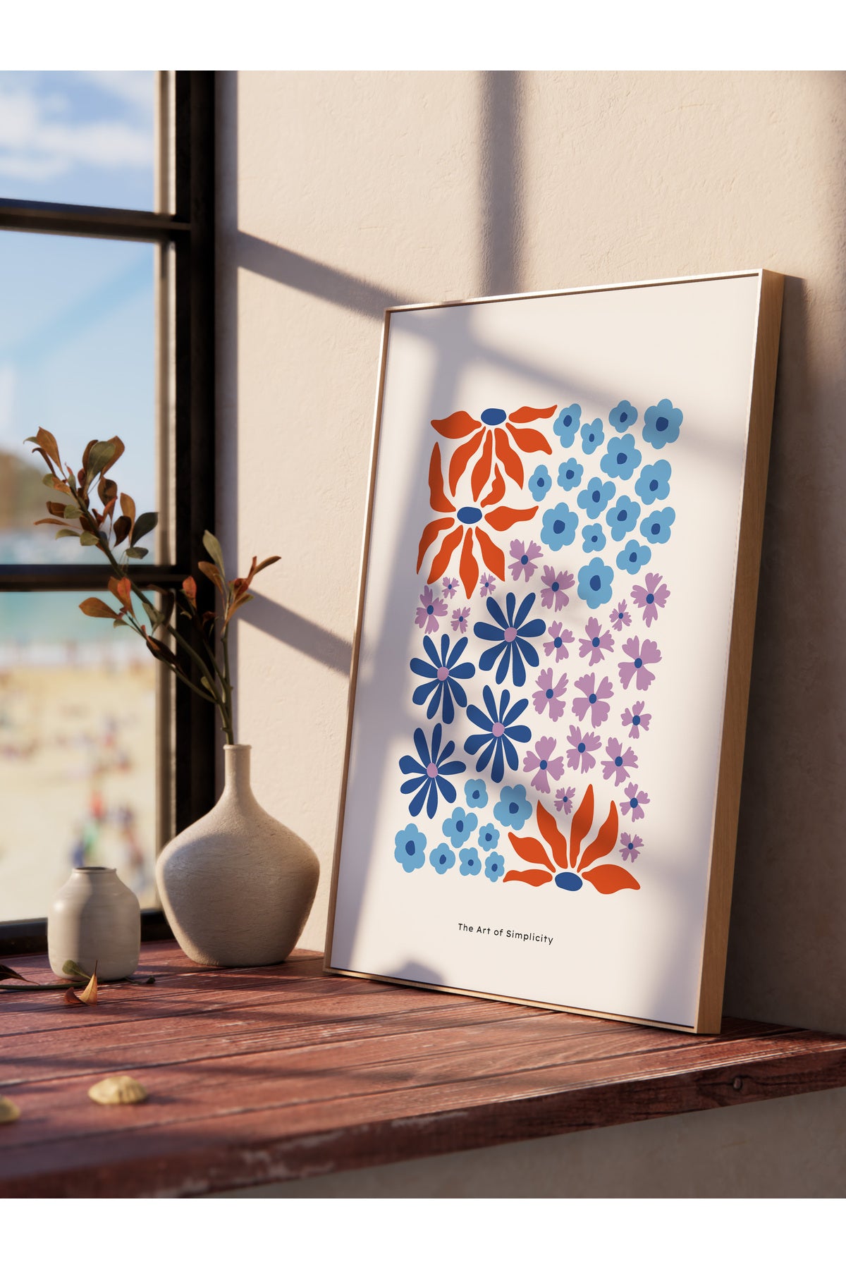 Estetik Duvar Posteri - Estetik Çizim Çerçevesiz Poster - Yatak Odası, Salon, Mutfak Duvar Dekoru