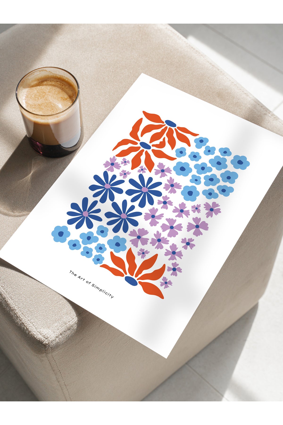 Estetik Duvar Posteri - Estetik Çizim Çerçevesiz Poster - Yatak Odası, Salon, Mutfak Duvar Dekoru